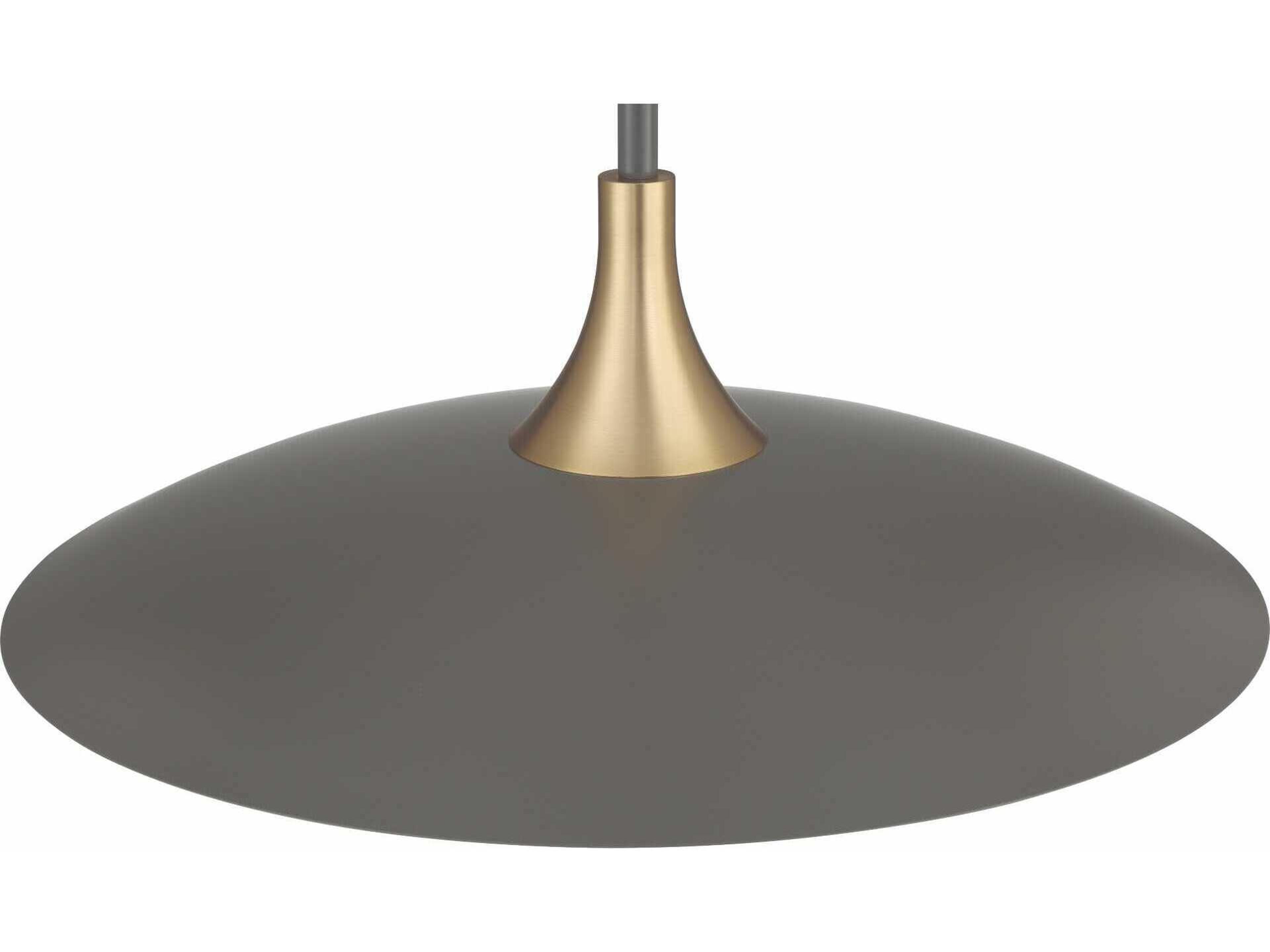 Eurofase Welsh 1-Light Gray Dome Pendant
