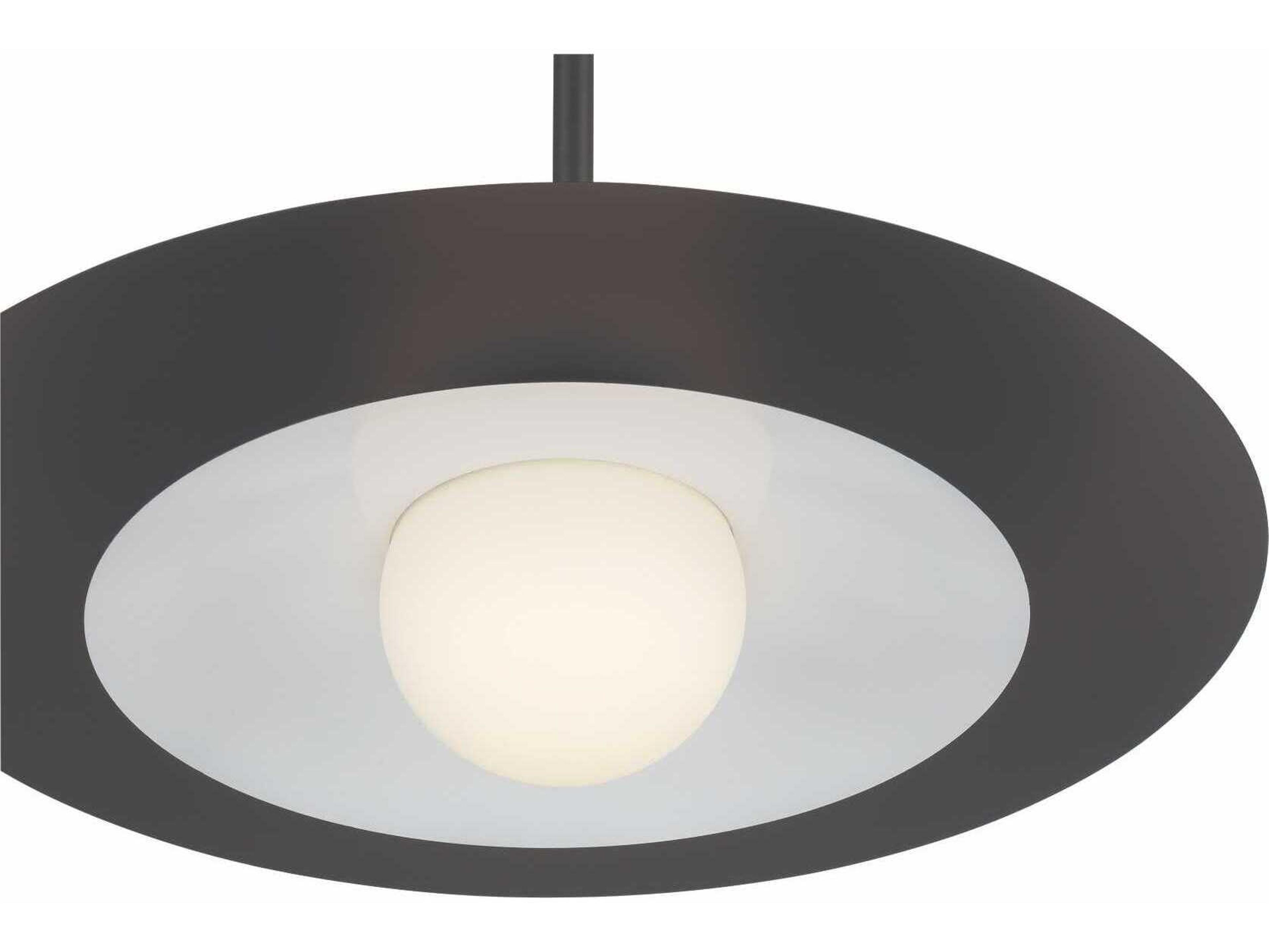 Eurofase Welsh 1-Light Black Dome Pendant