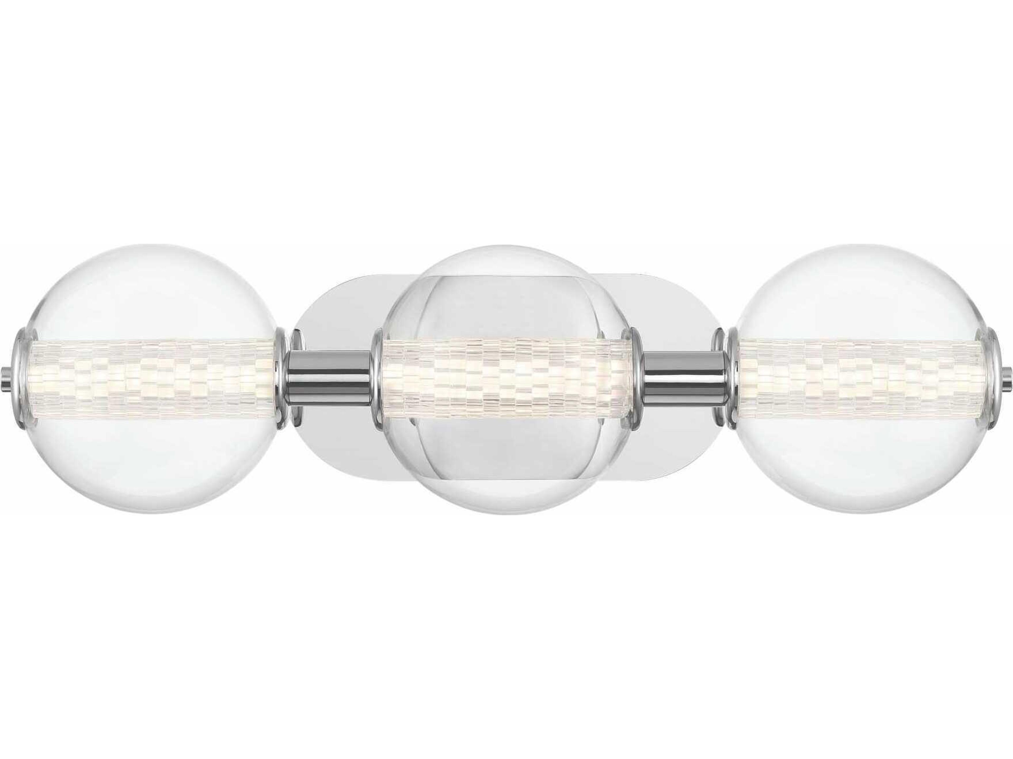Atomo 3-Light Chrome Vanity Light
