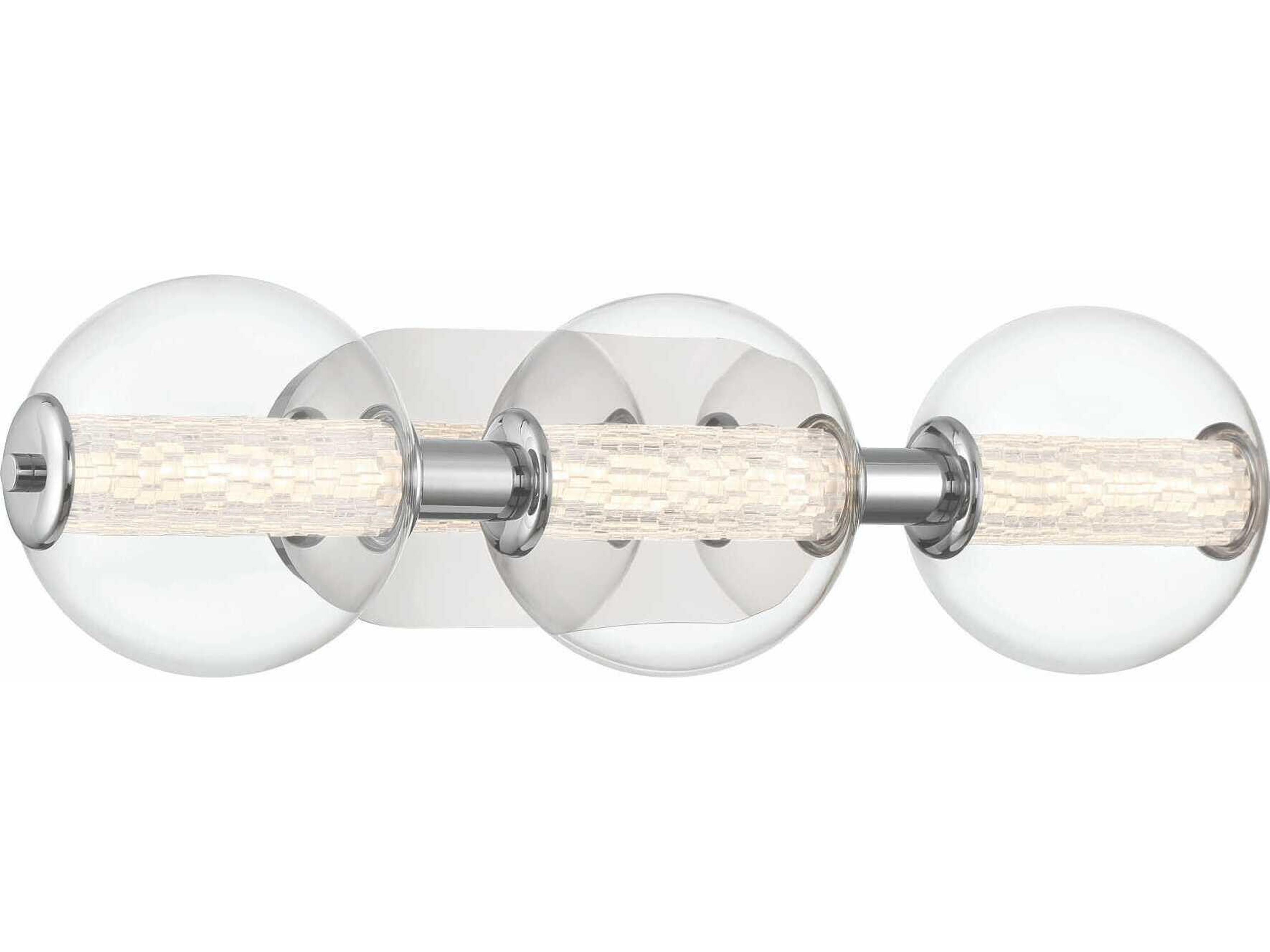 Eurofase Atomo 3-Light Chrome Vanity Light