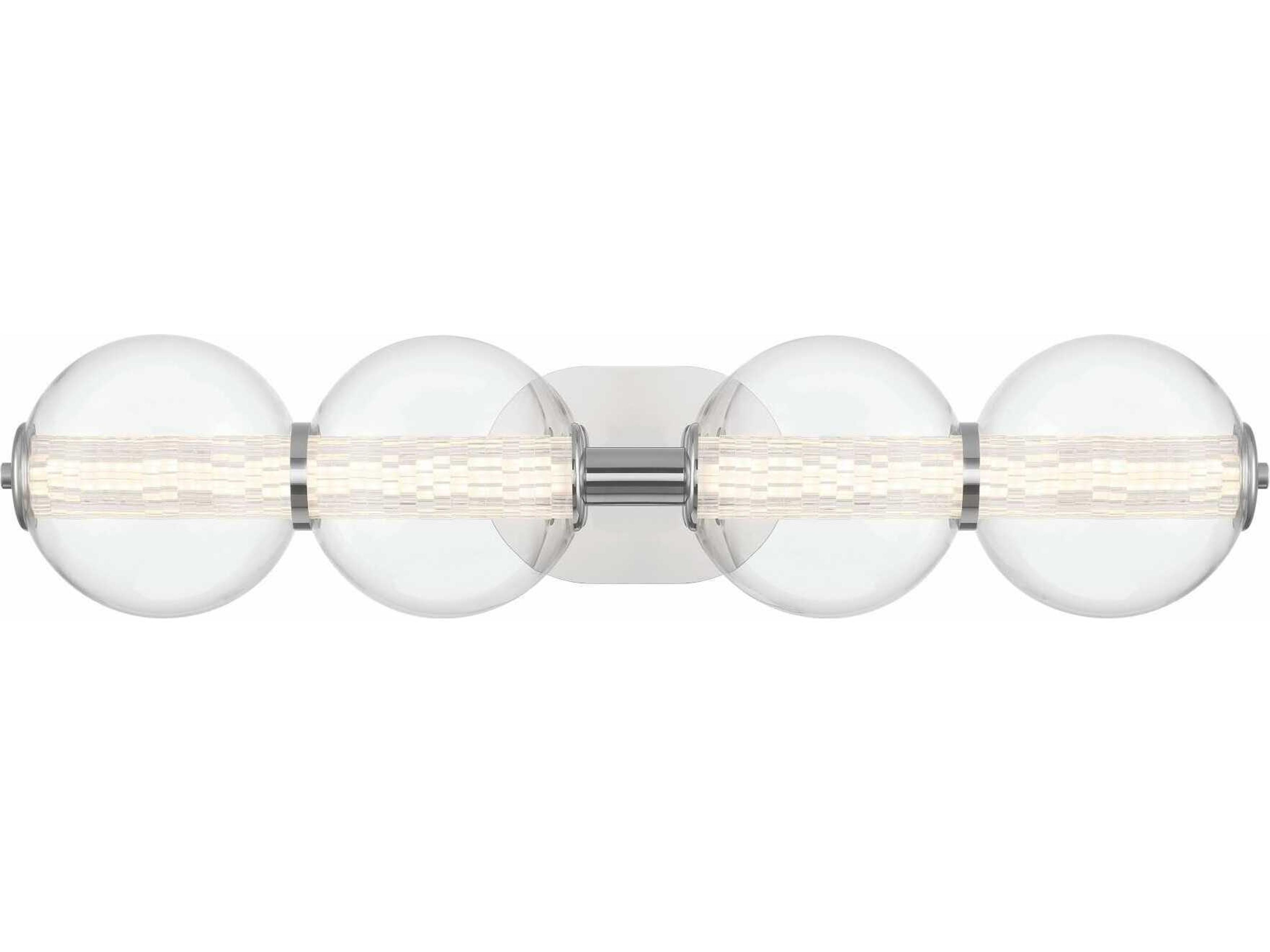 Atomo 4-Light Chrome Vanity Light