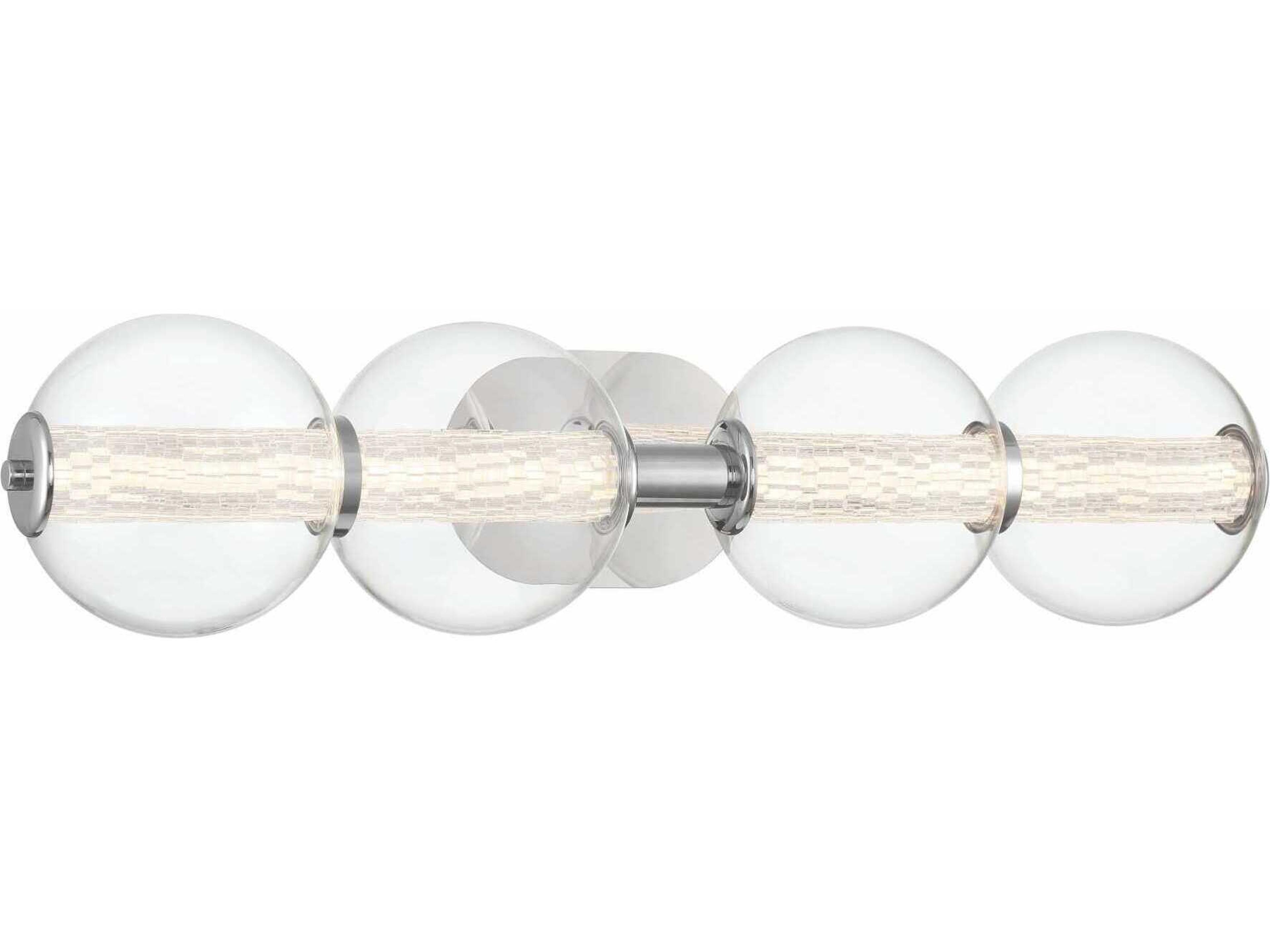 Eurofase Atomo 4-Light Chrome Vanity Light