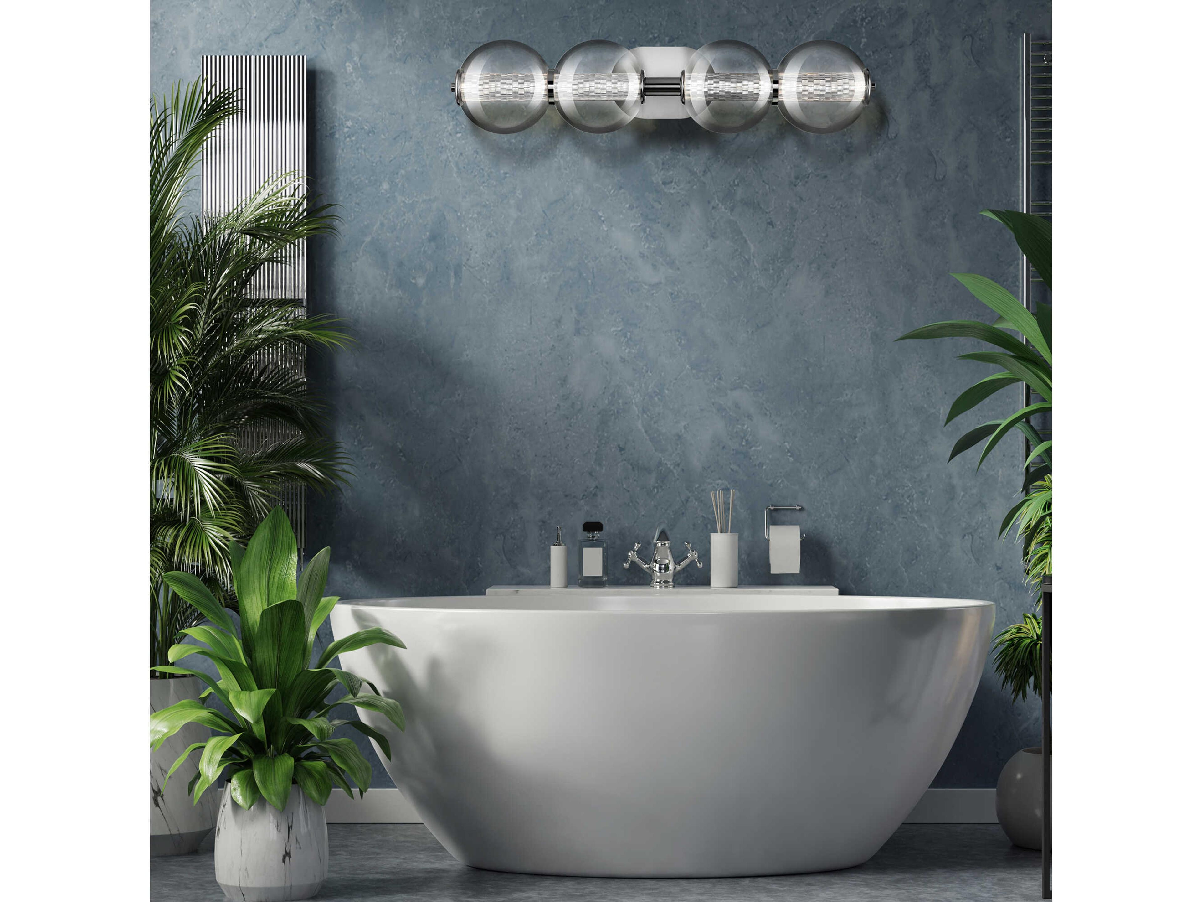 Eurofase Atomo 4-Light Chrome Vanity Light