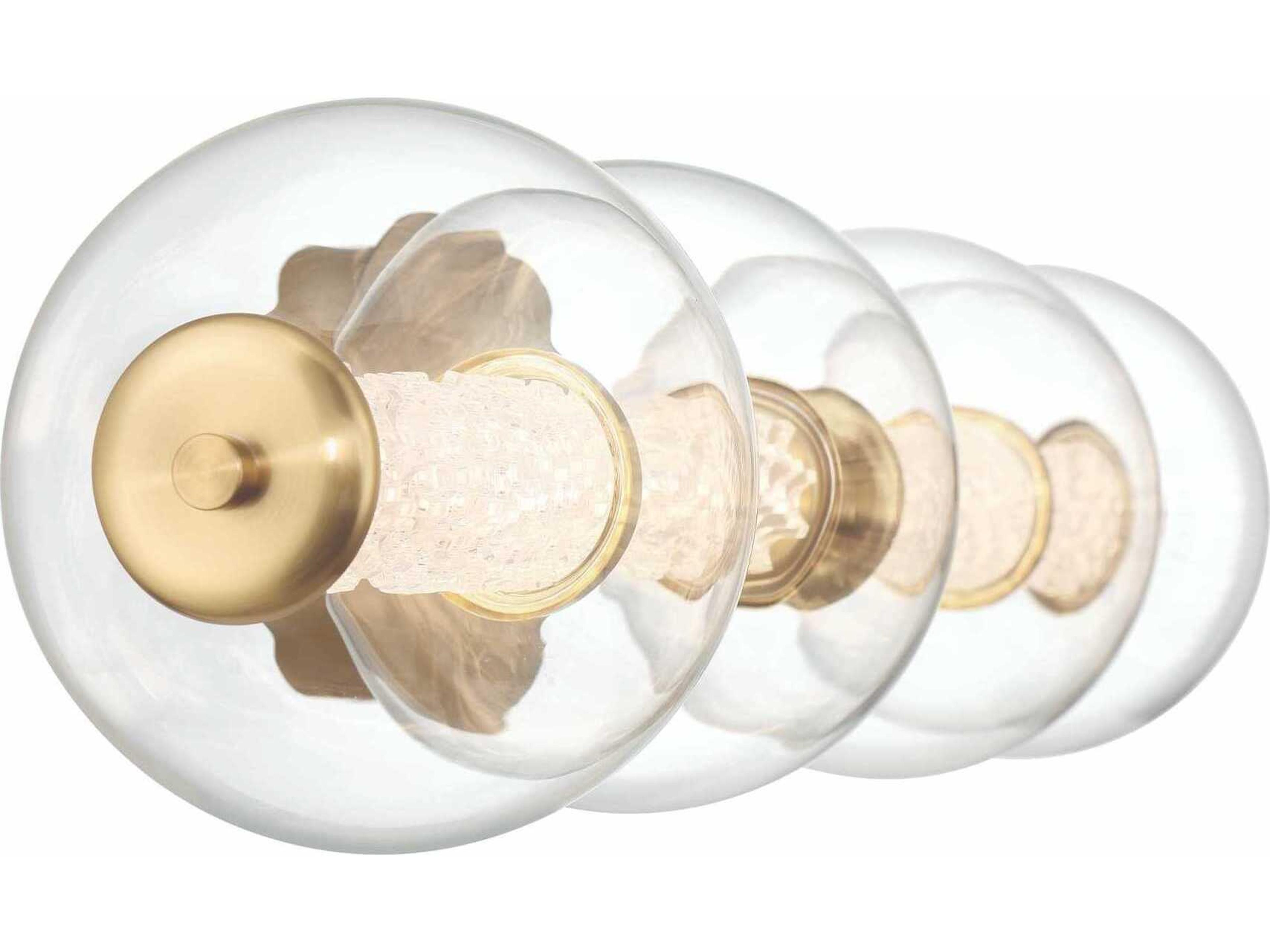 Eurofase Atomo 4-Light Gold Vanity Light