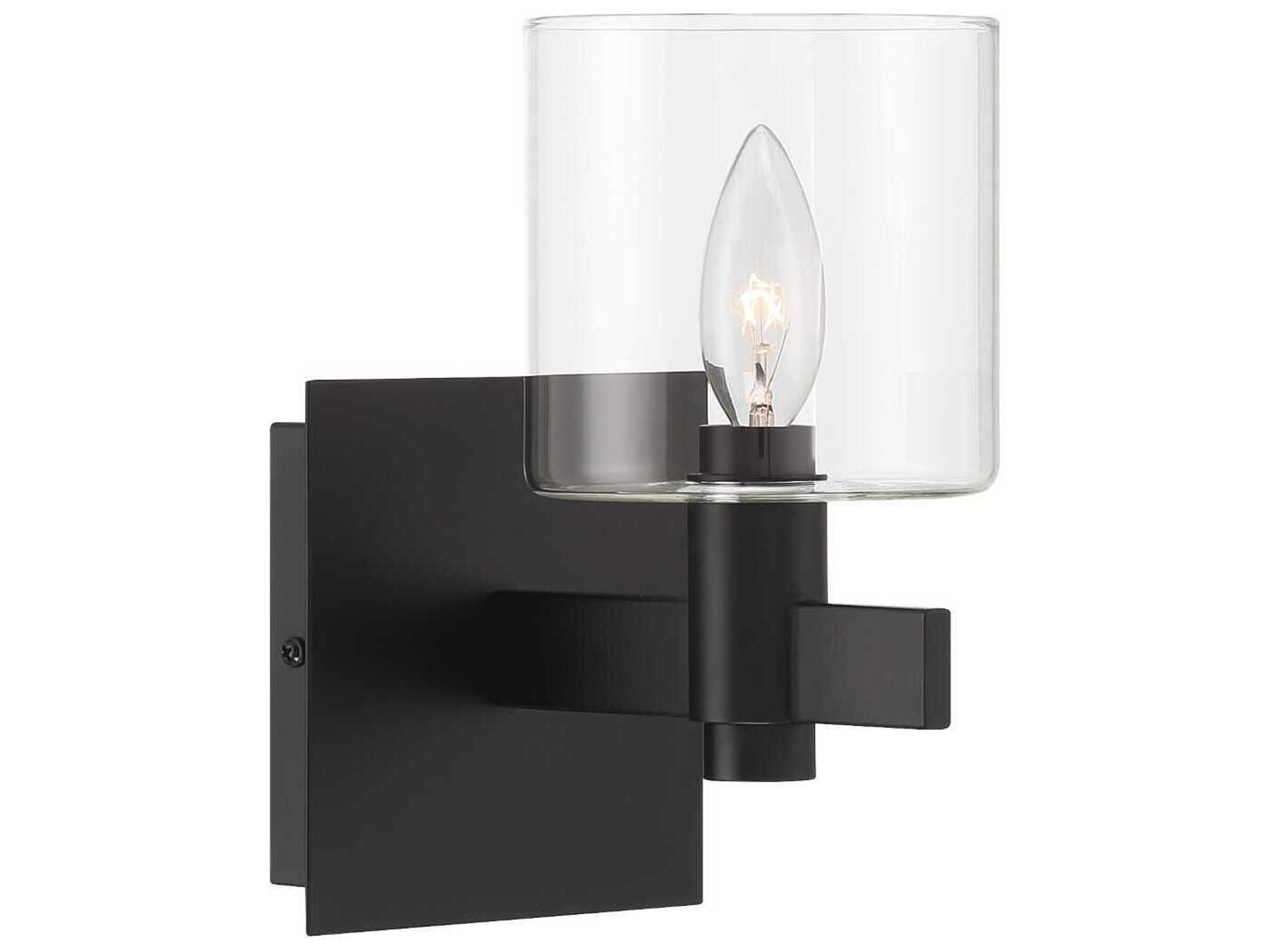 Eurofase Decato 1-Light Black Wall Sconce