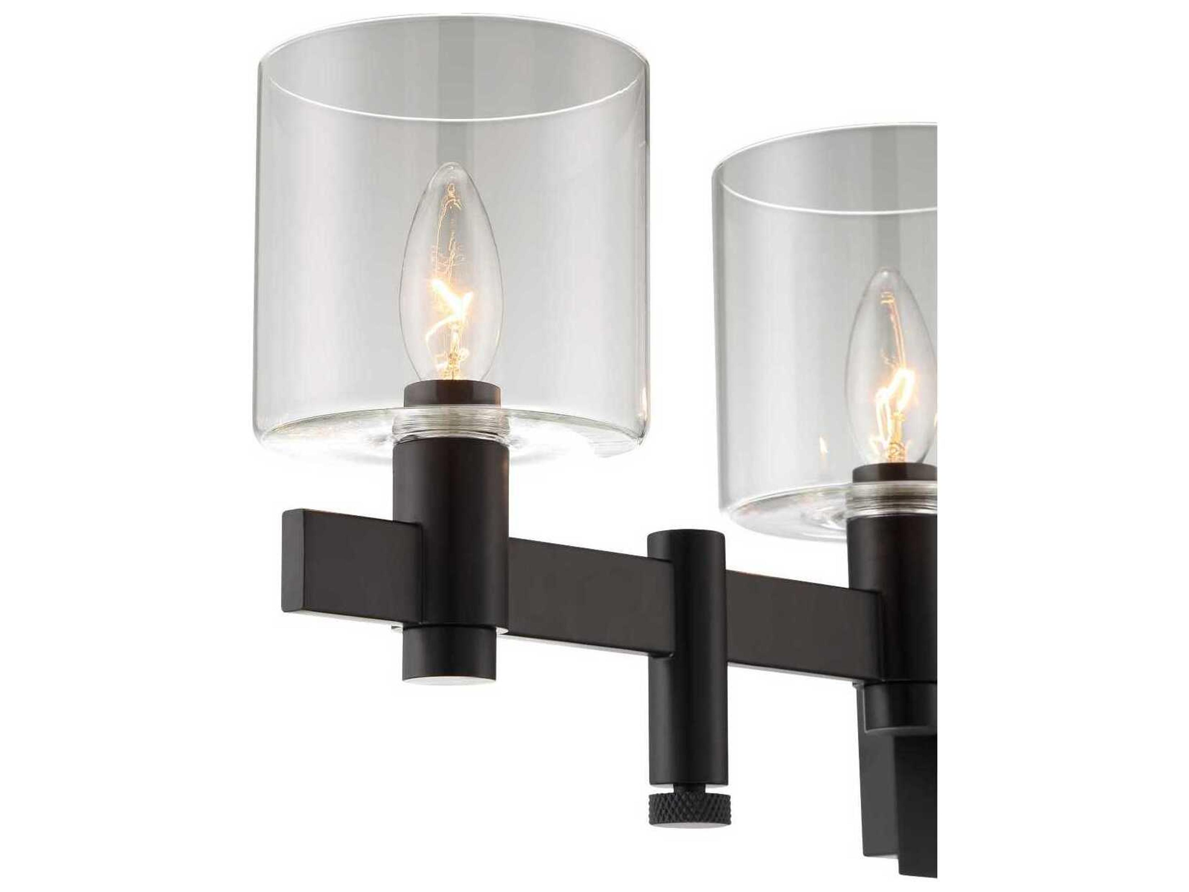 Eurofase Decato 3-Light Black Vanity Light