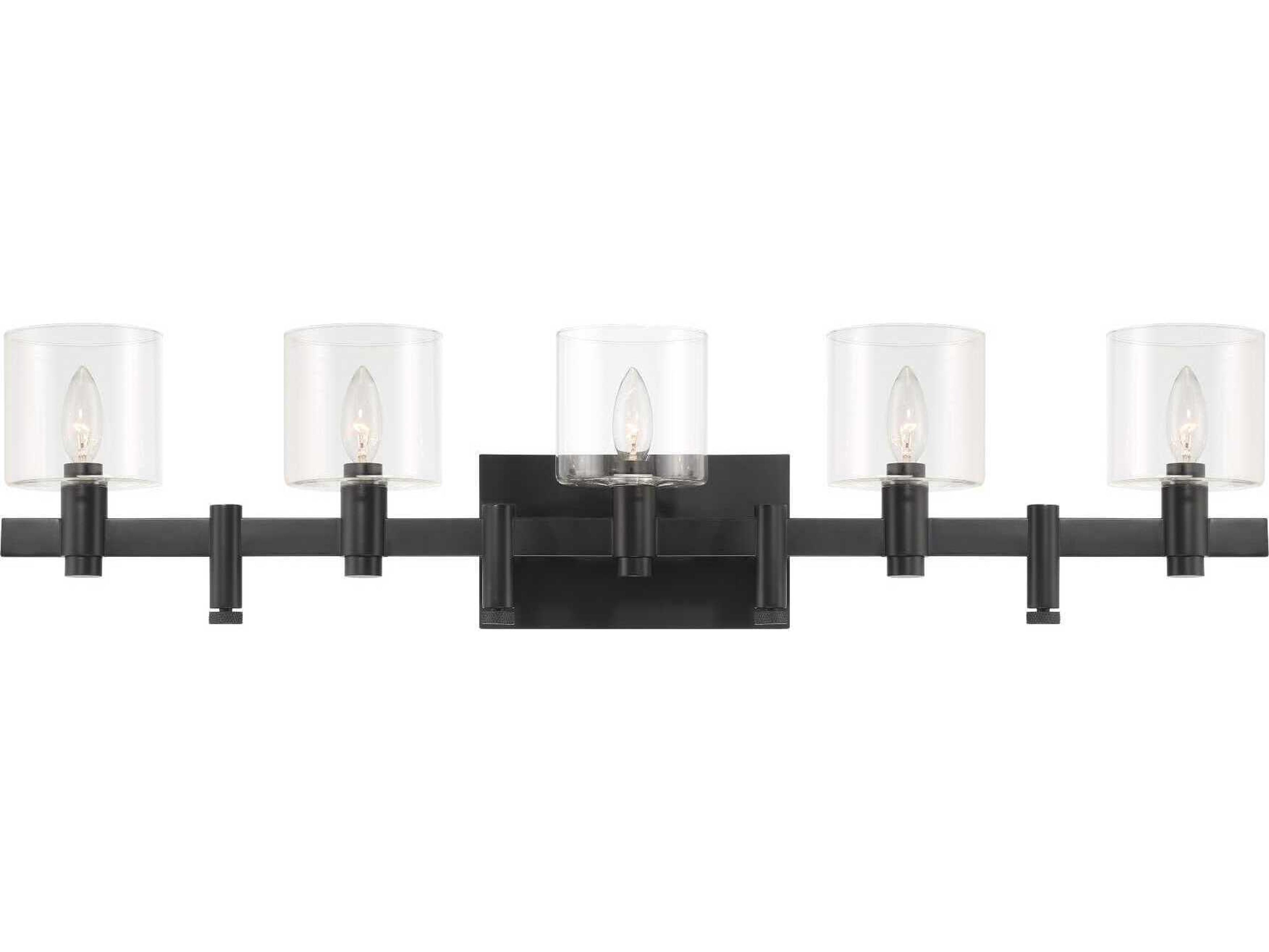 Decato 5-Light Black Vanity Light