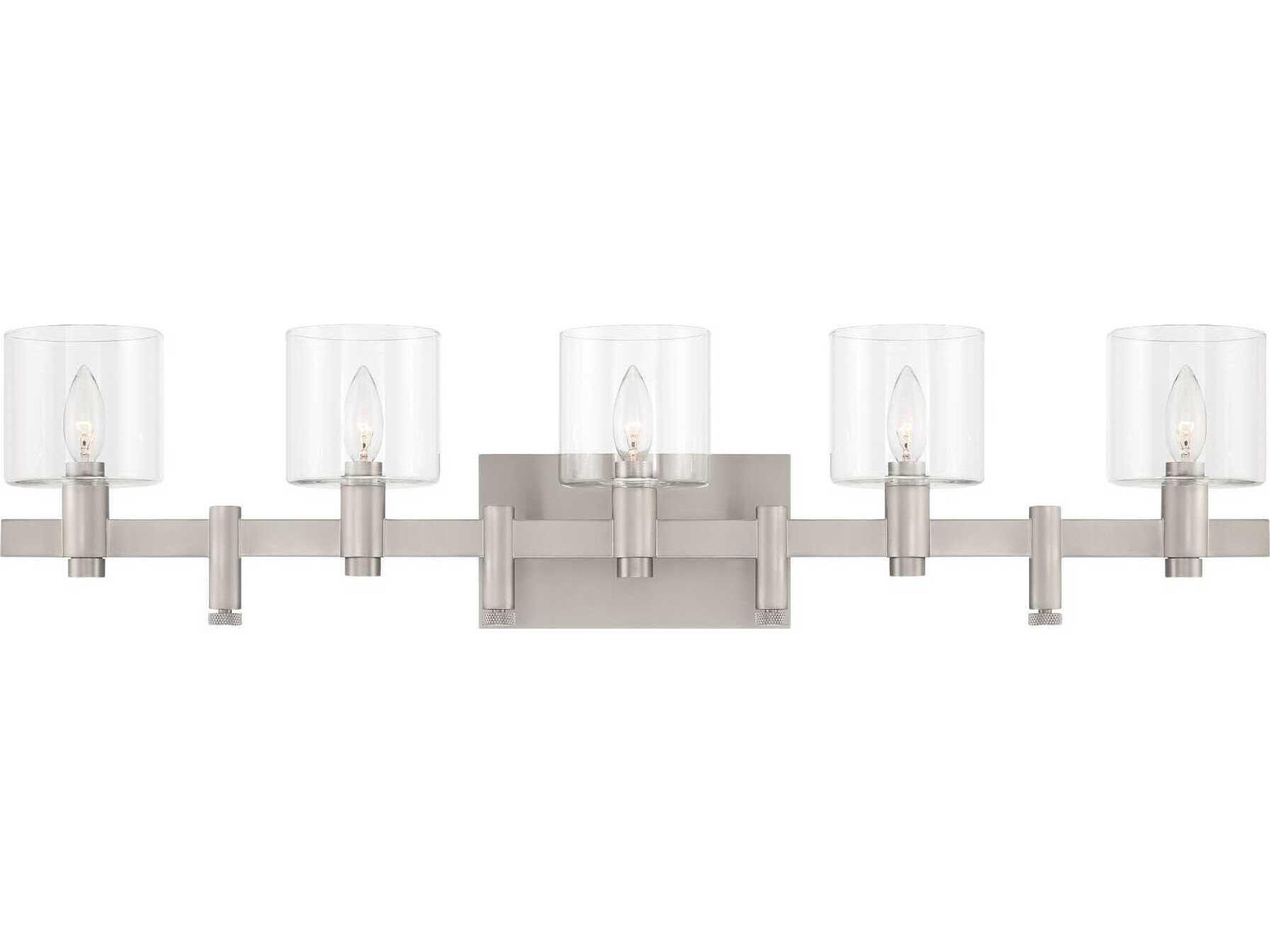 Decato 5-Light Nickel Vanity Light