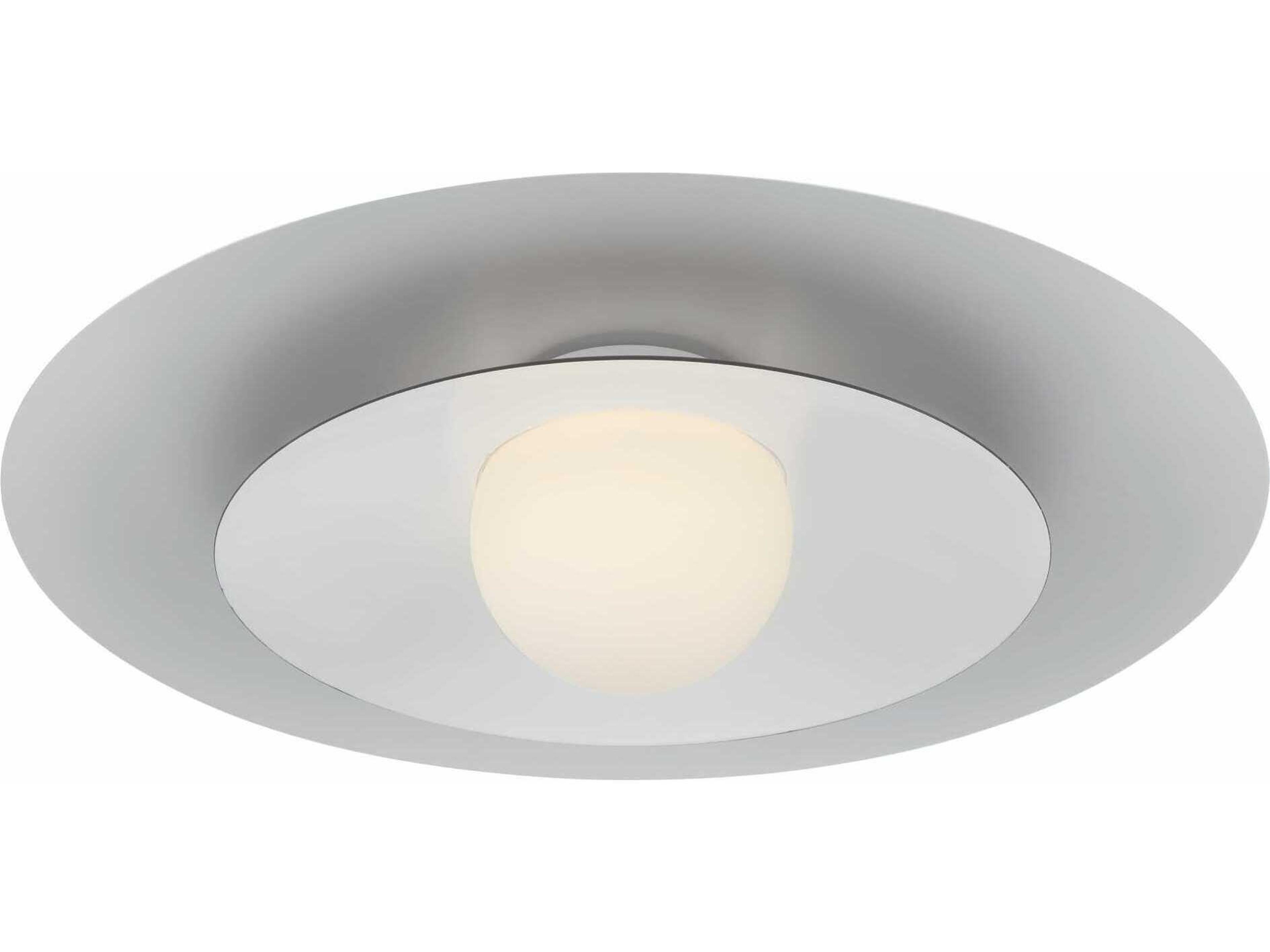 Eurofase Welsh 1-Light White Dome Semi Flush Mount