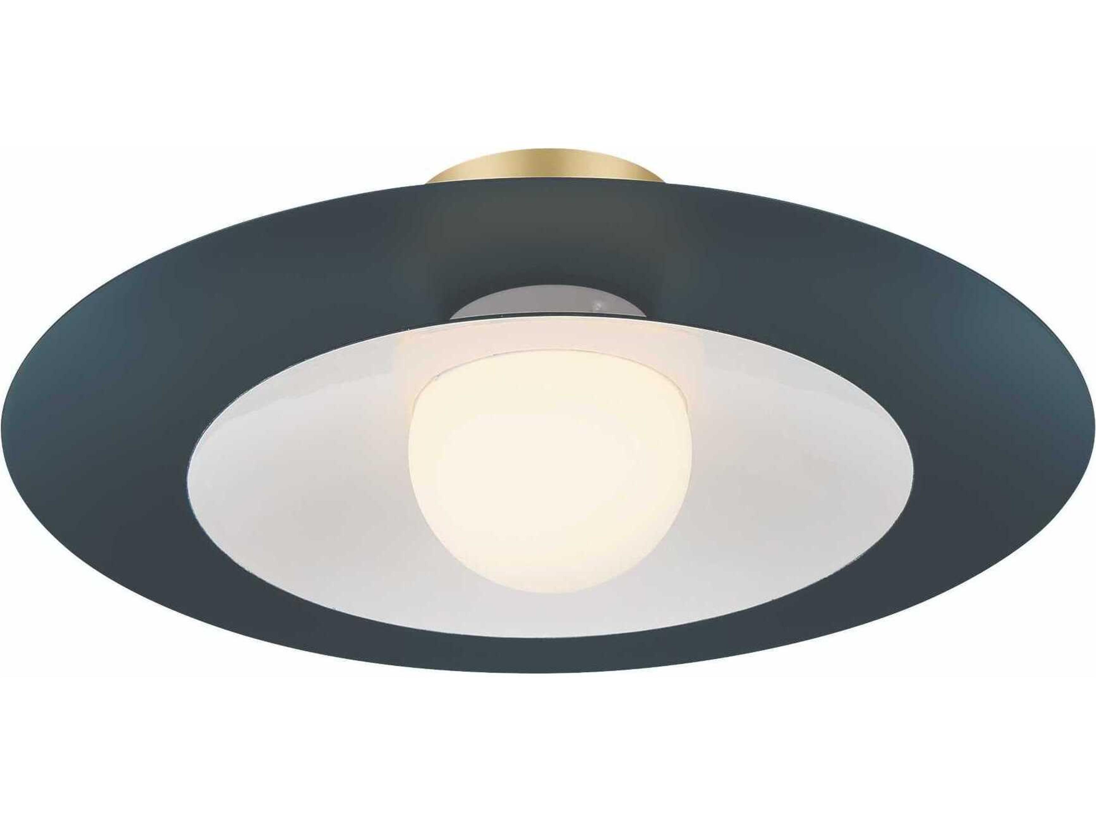 Eurofase Welsh 1-Light Blue Dome Semi Flush Mount