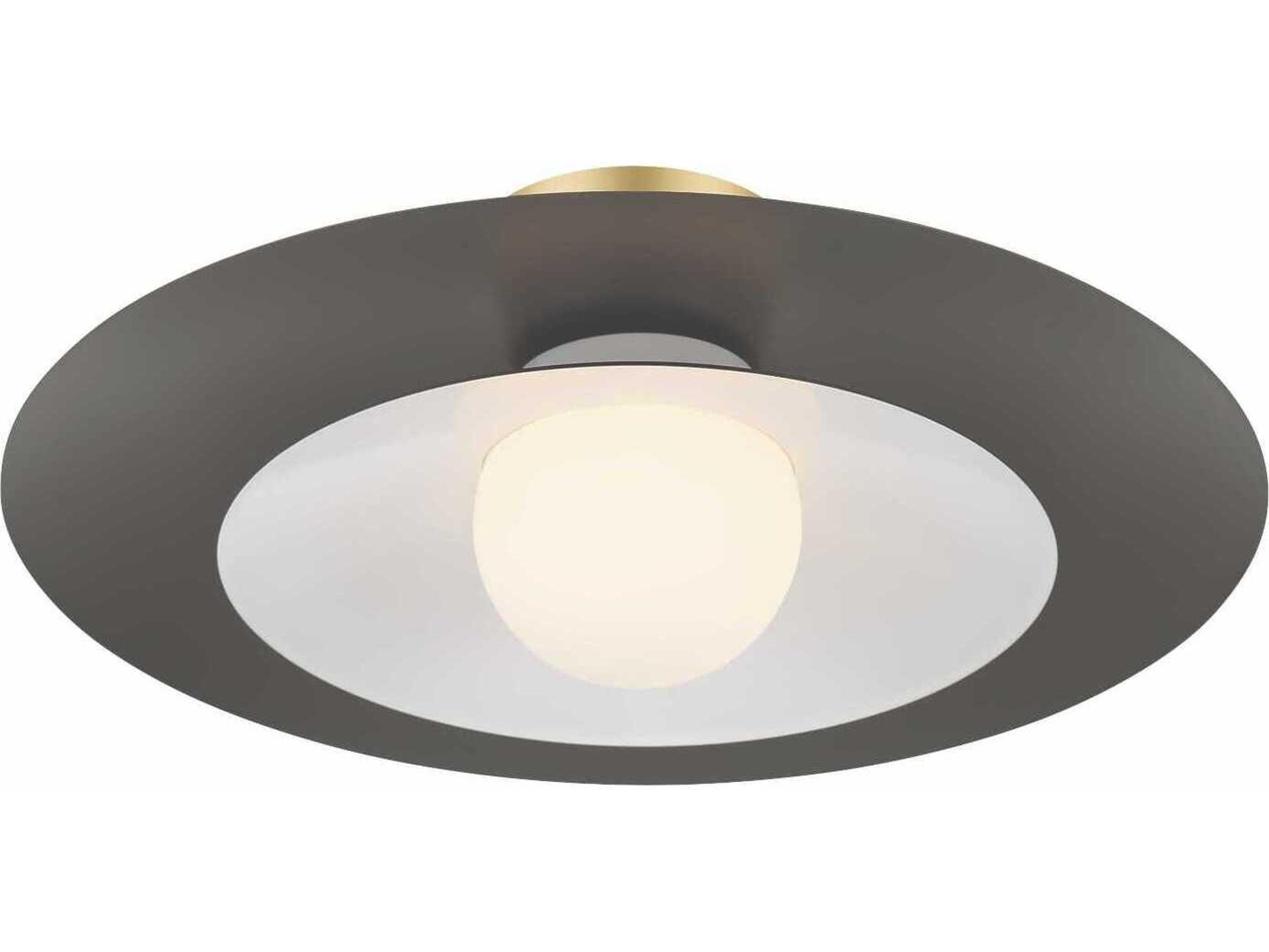 Eurofase Welsh 1-Light Gray Dome Semi Flush Mount