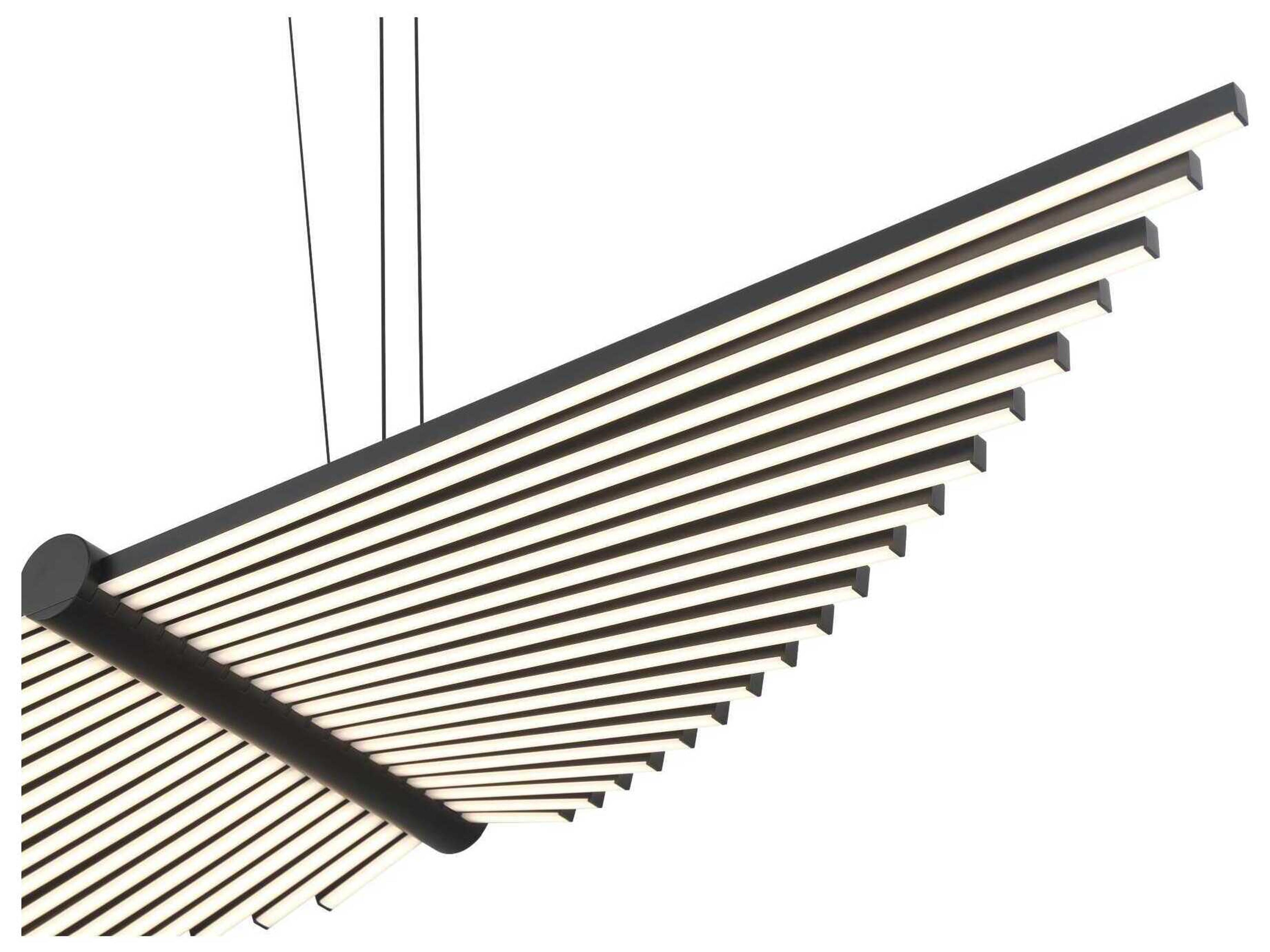 Eurofase Seraph 1-Light Black Linear Island Pendant