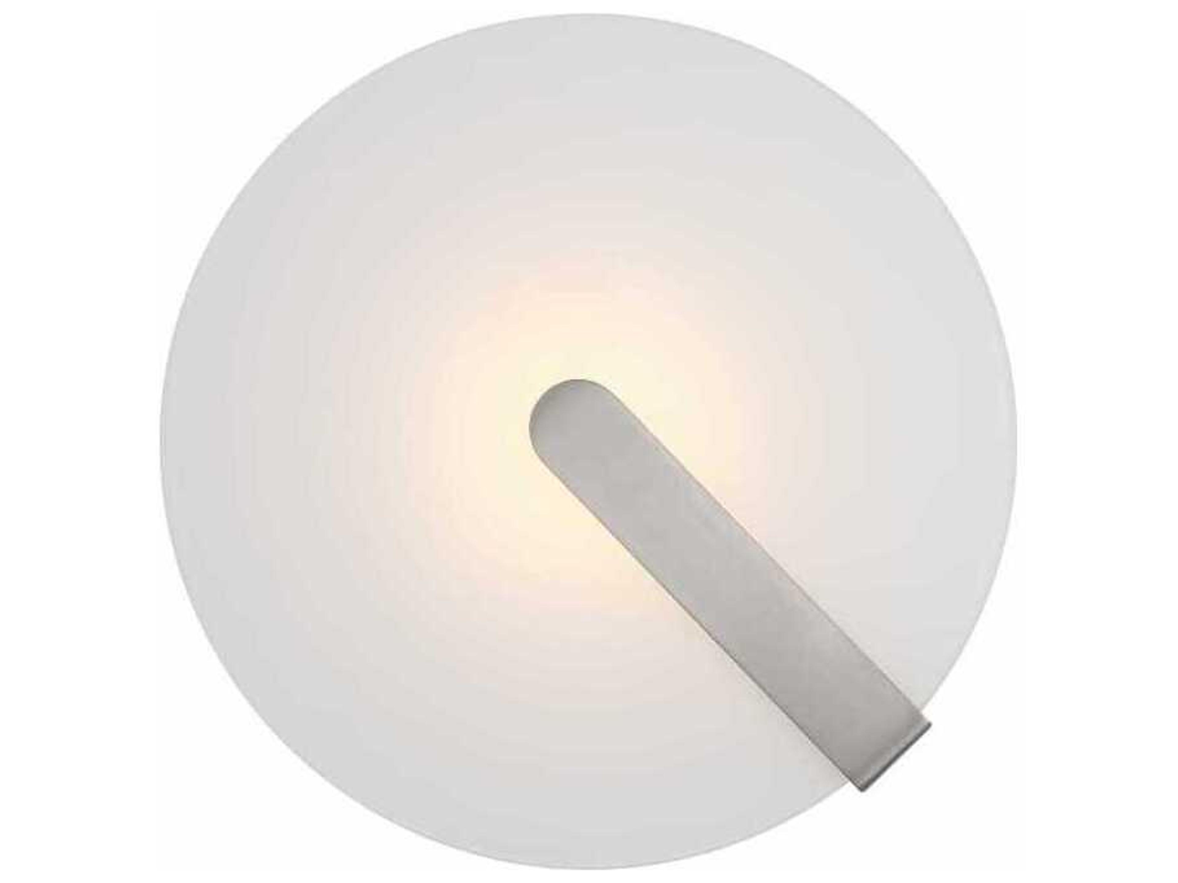 Eurofase Nuvola 1-Light Nickel White Round Flush Mount