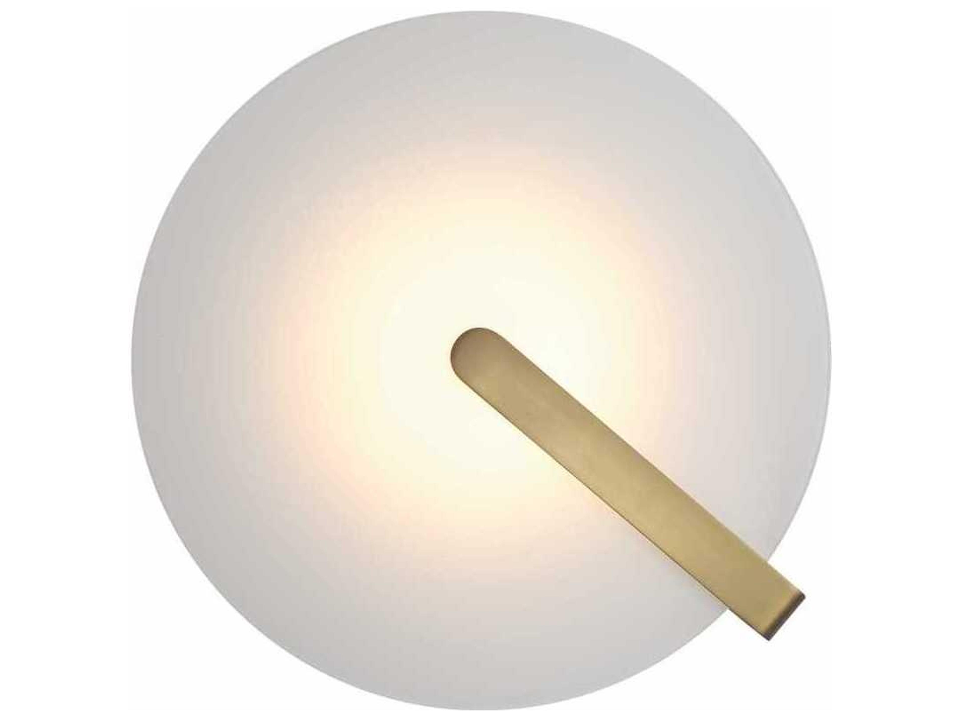 Eurofase Nuvola 1-Light Gold White Round Flush Mount