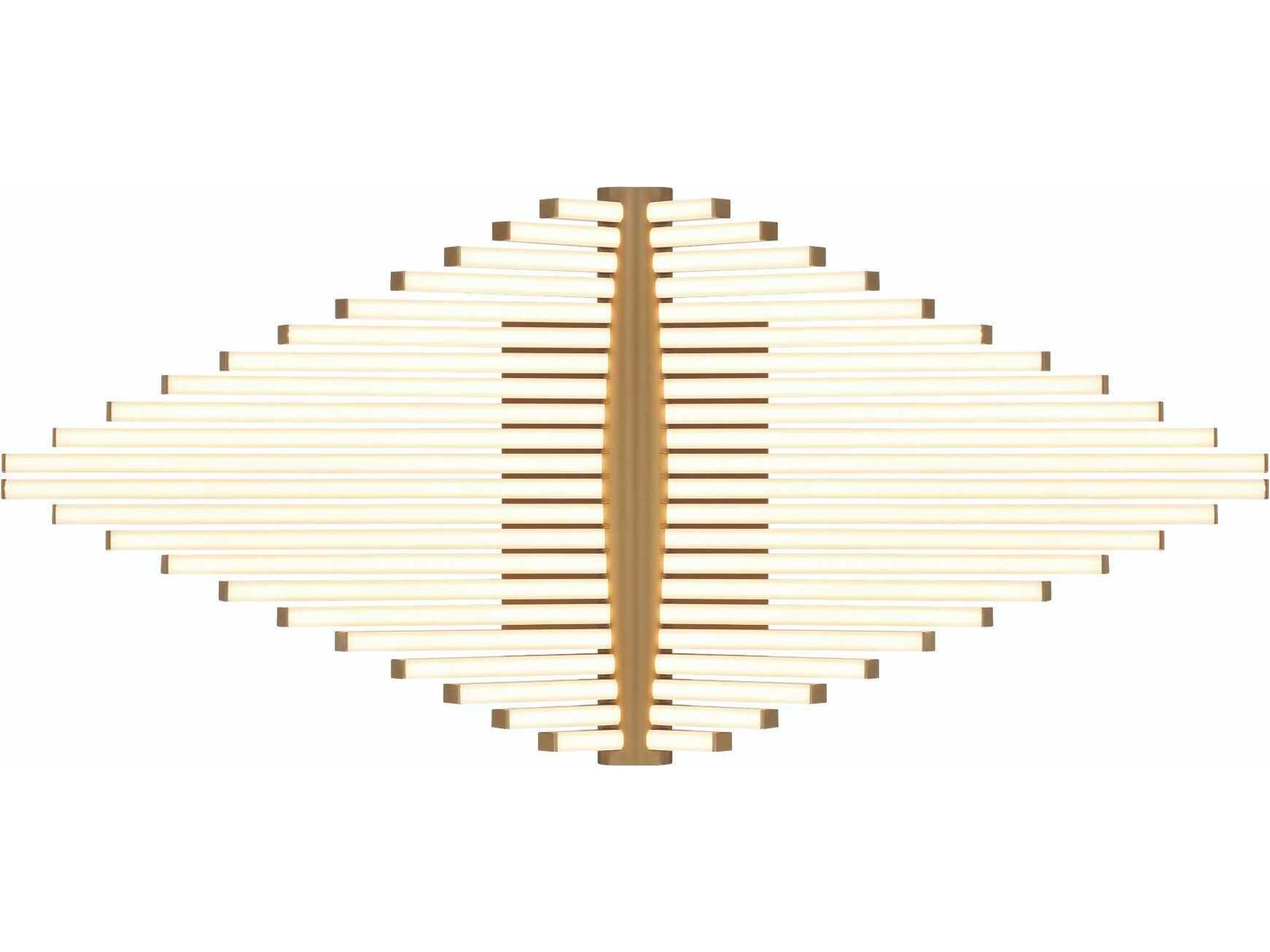 Eurofase Seraph 1-Light Gold Linear Semi Flush Mount