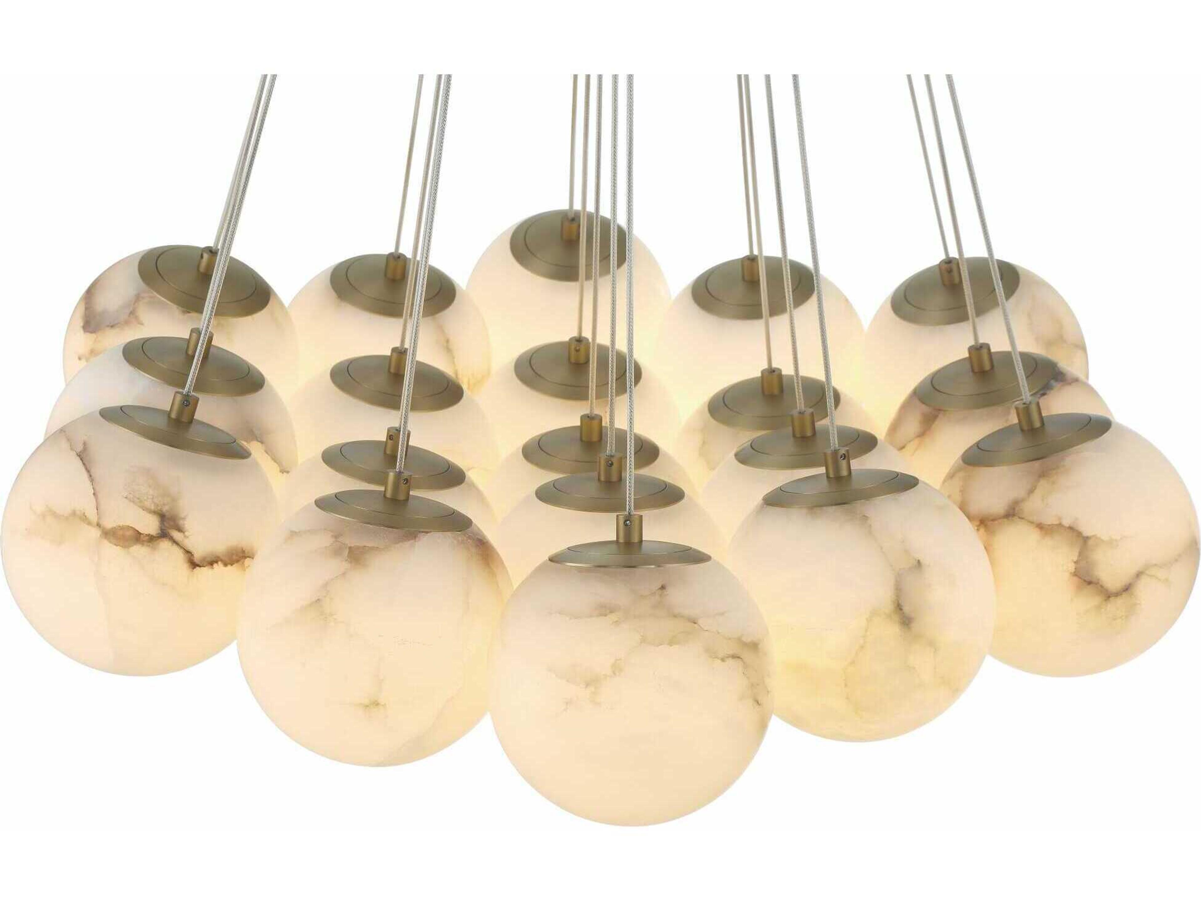 Eurofase Kepler 19-Light Gold Globe Pendant