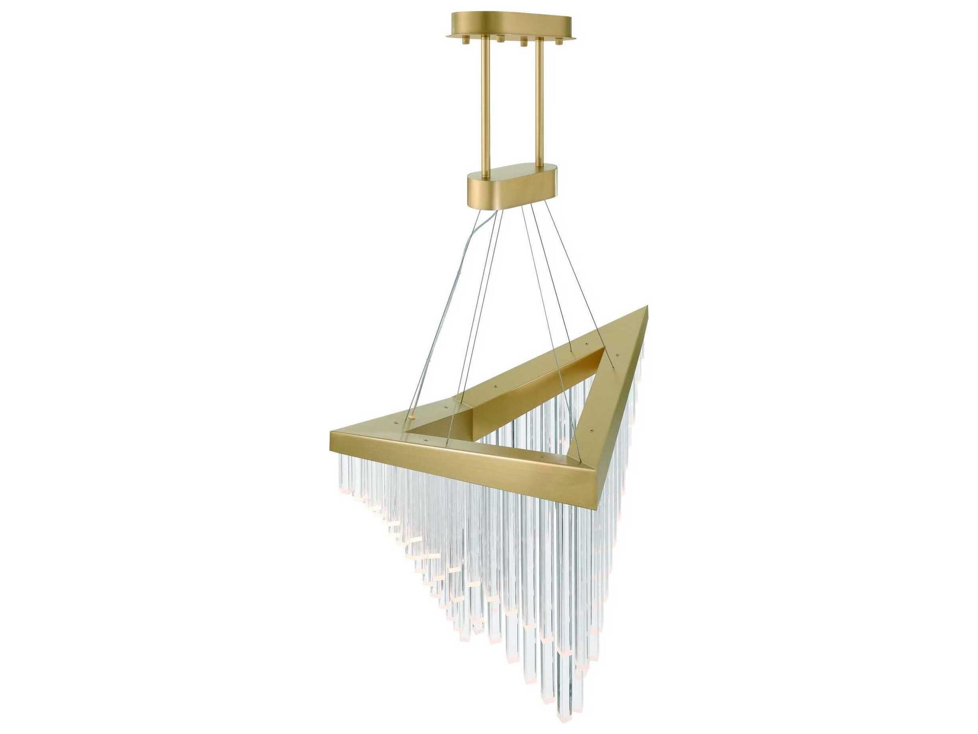 Eurofase Vivien 1-Light Gold Geometric Island Pendant