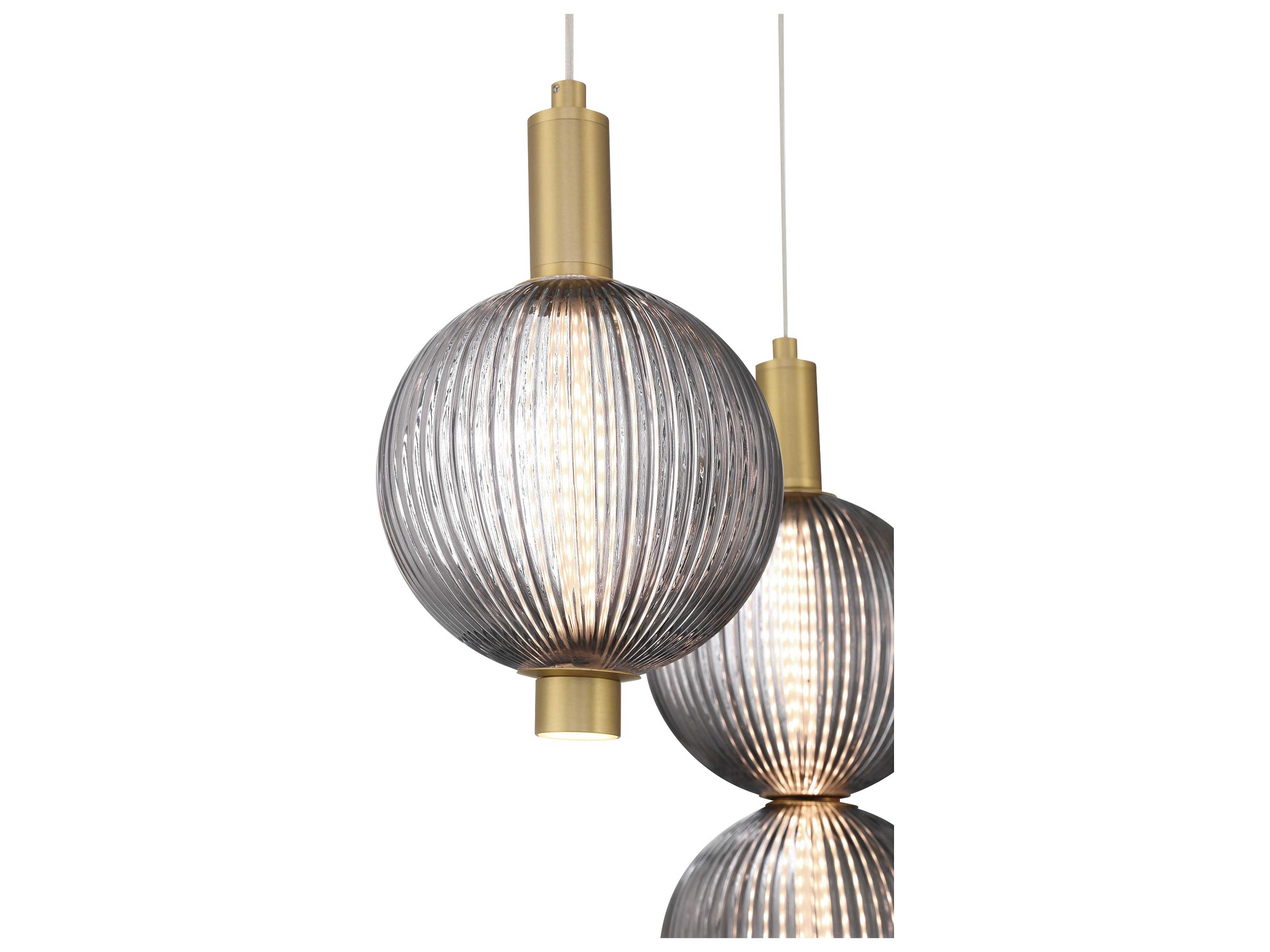 Eurofase Palmas 7-Light Gold Globe Pendant