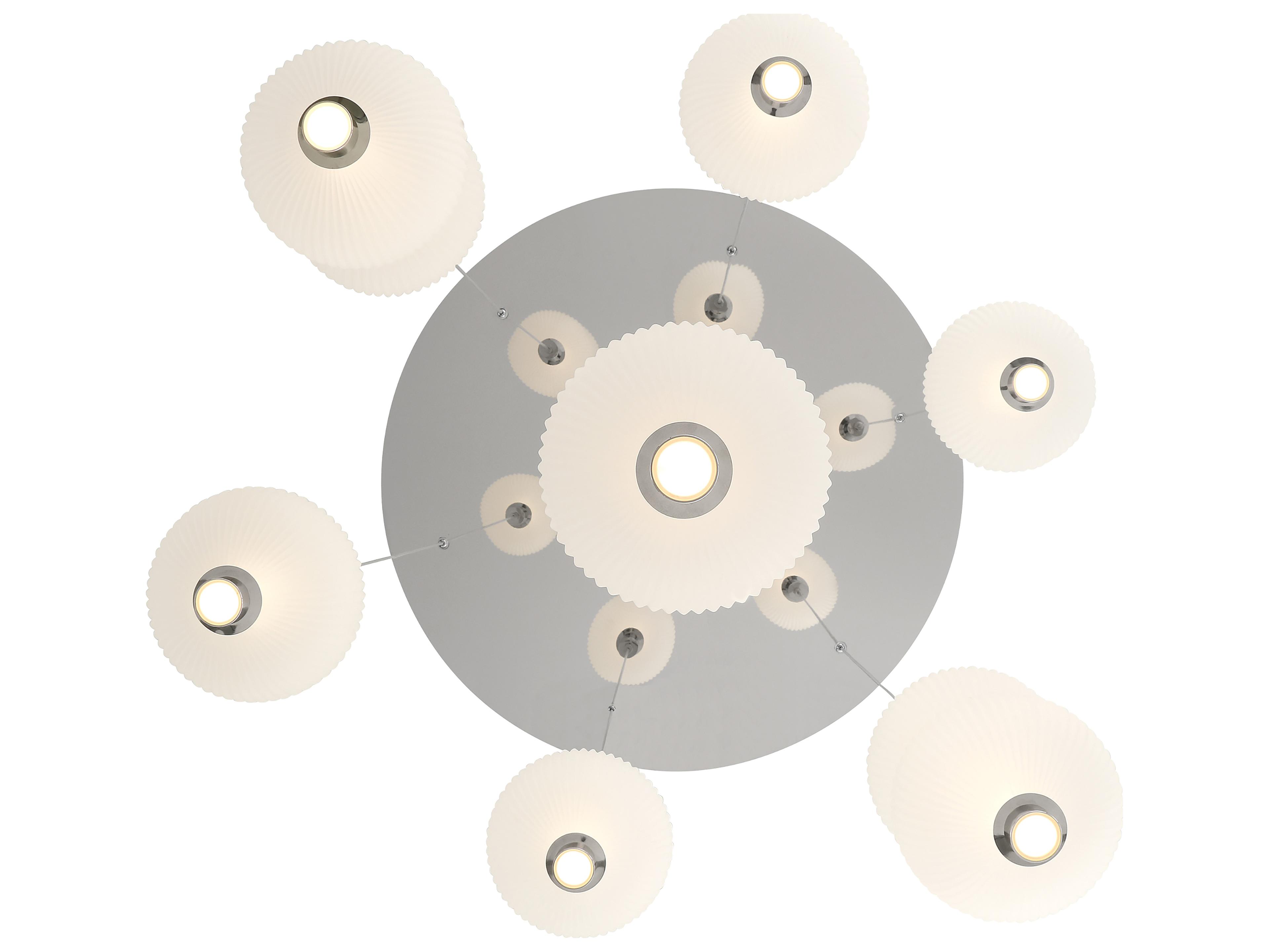 Eurofase Palmas 7-Light Nickel Globe Pendant