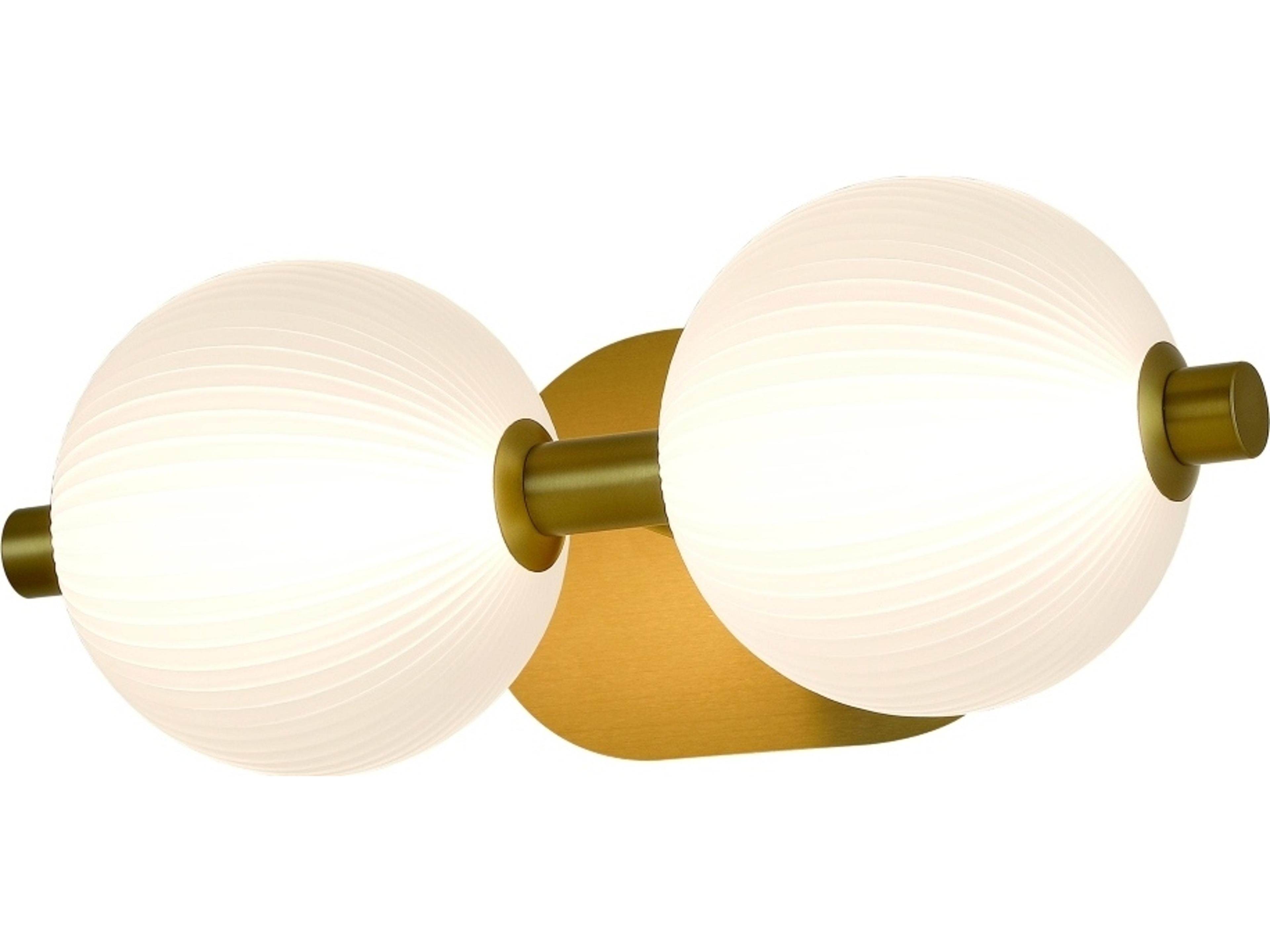 Eurofase Palmas 2-Light Gold Vanity Light