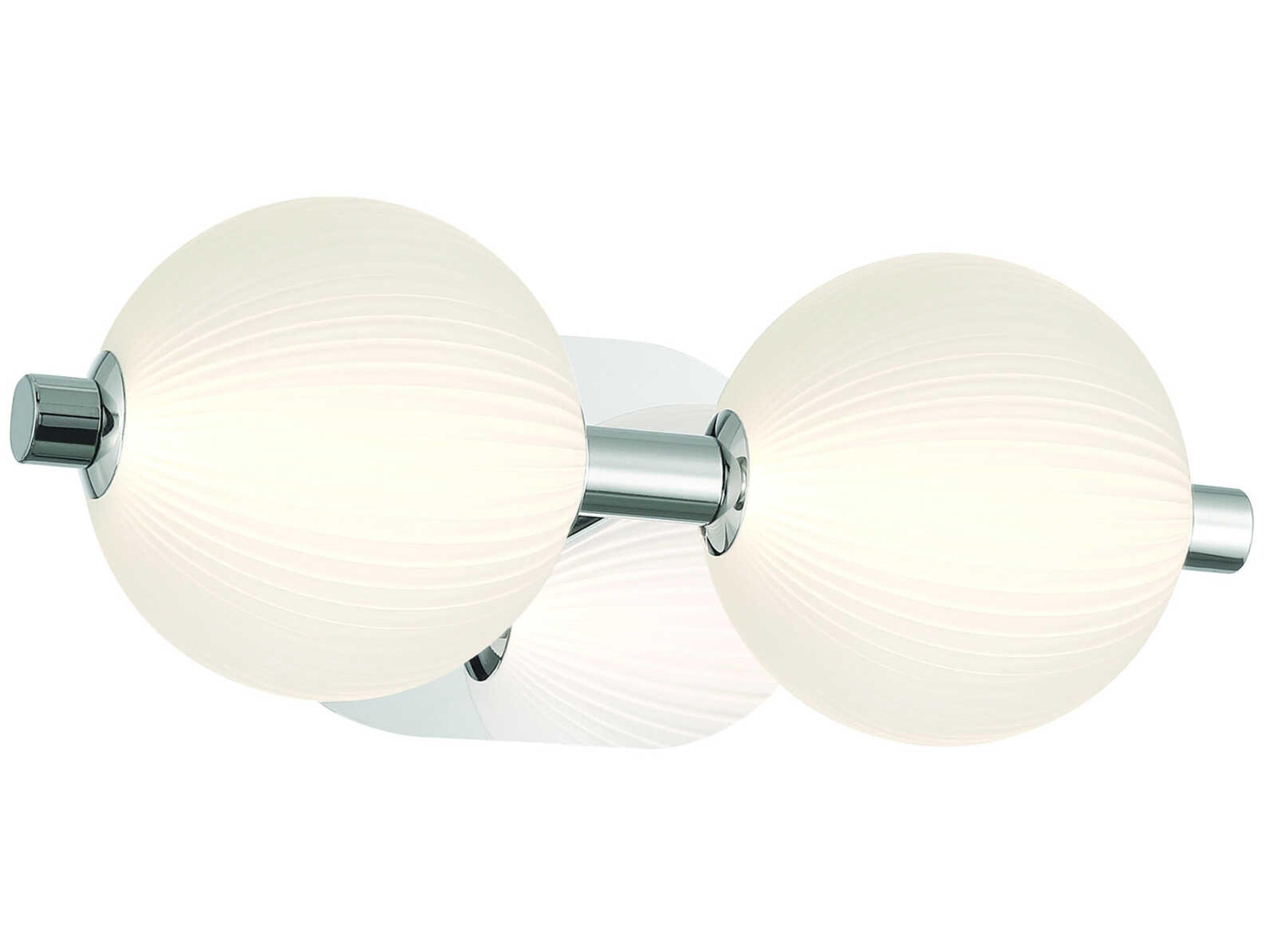 Eurofase Palmas 2-Light Nickel Vanity Light