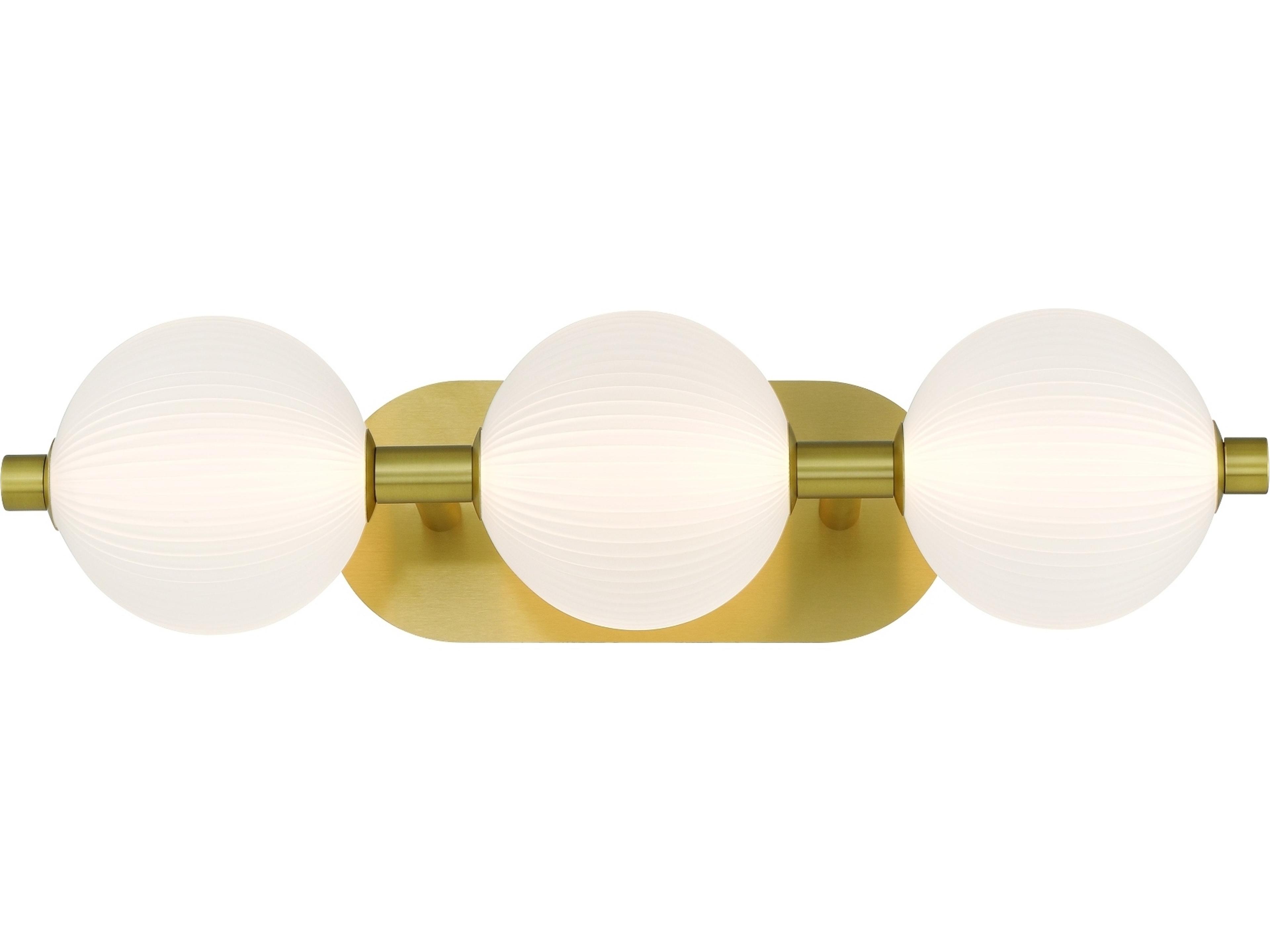 Palmas 3-Light Gold Vanity Light