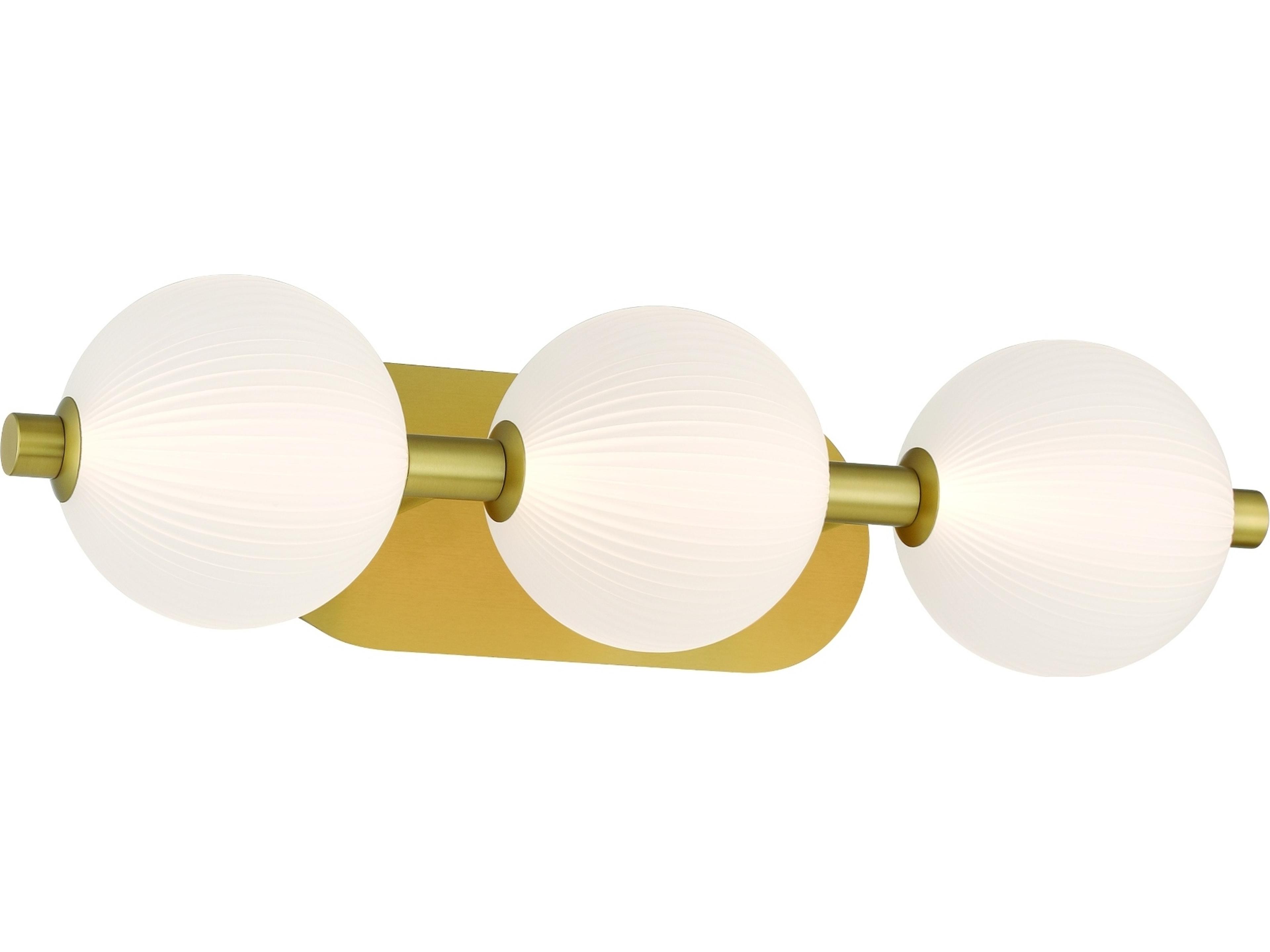 Eurofase Palmas 3-Light Gold Vanity Light