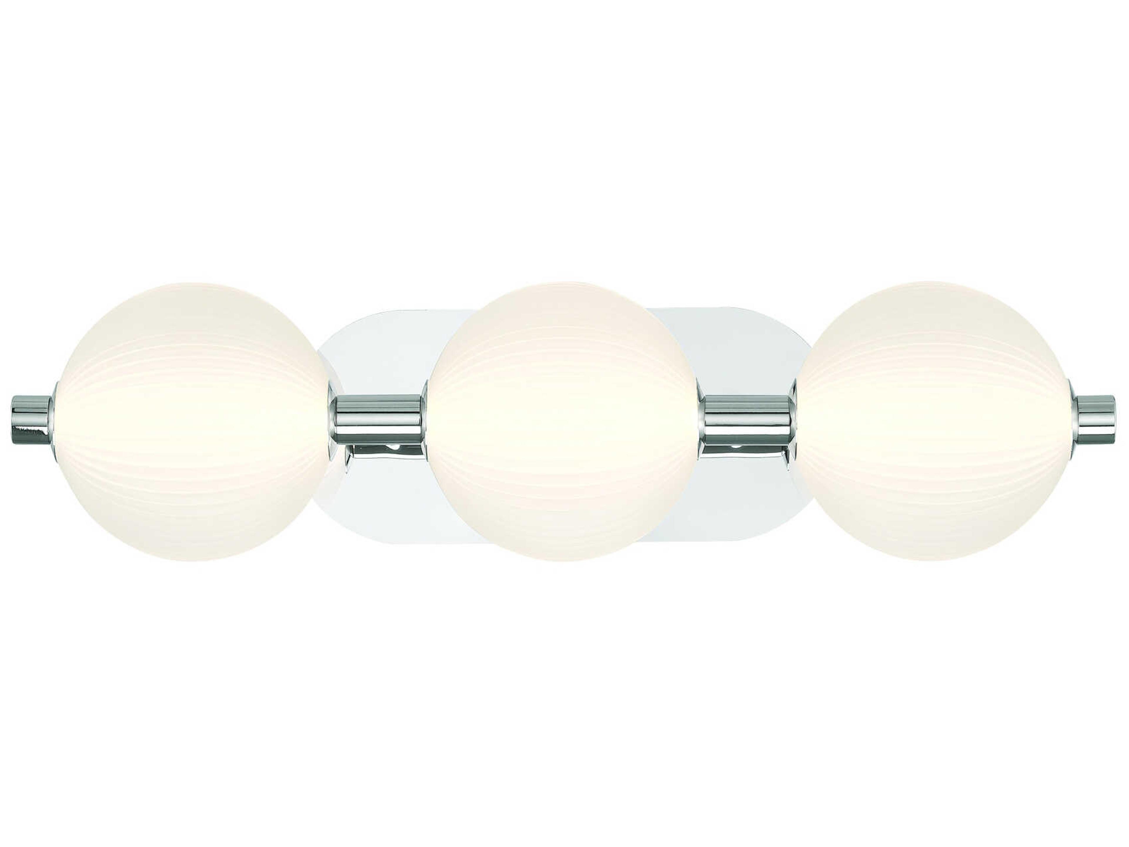 Palmas 3-Light Nickel Vanity Light