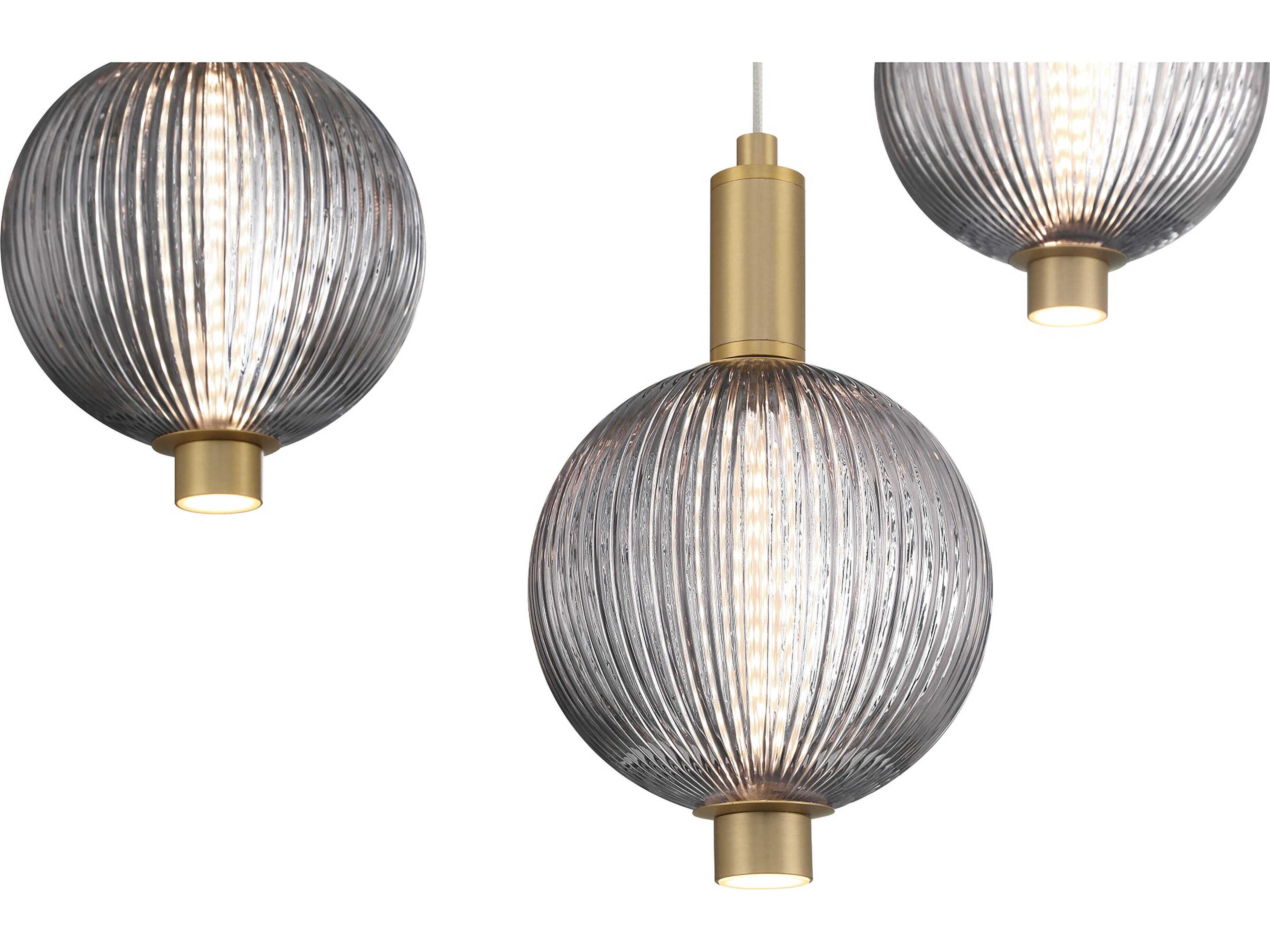 Eurofase Palmas 5-Light Gold Globe Pendant