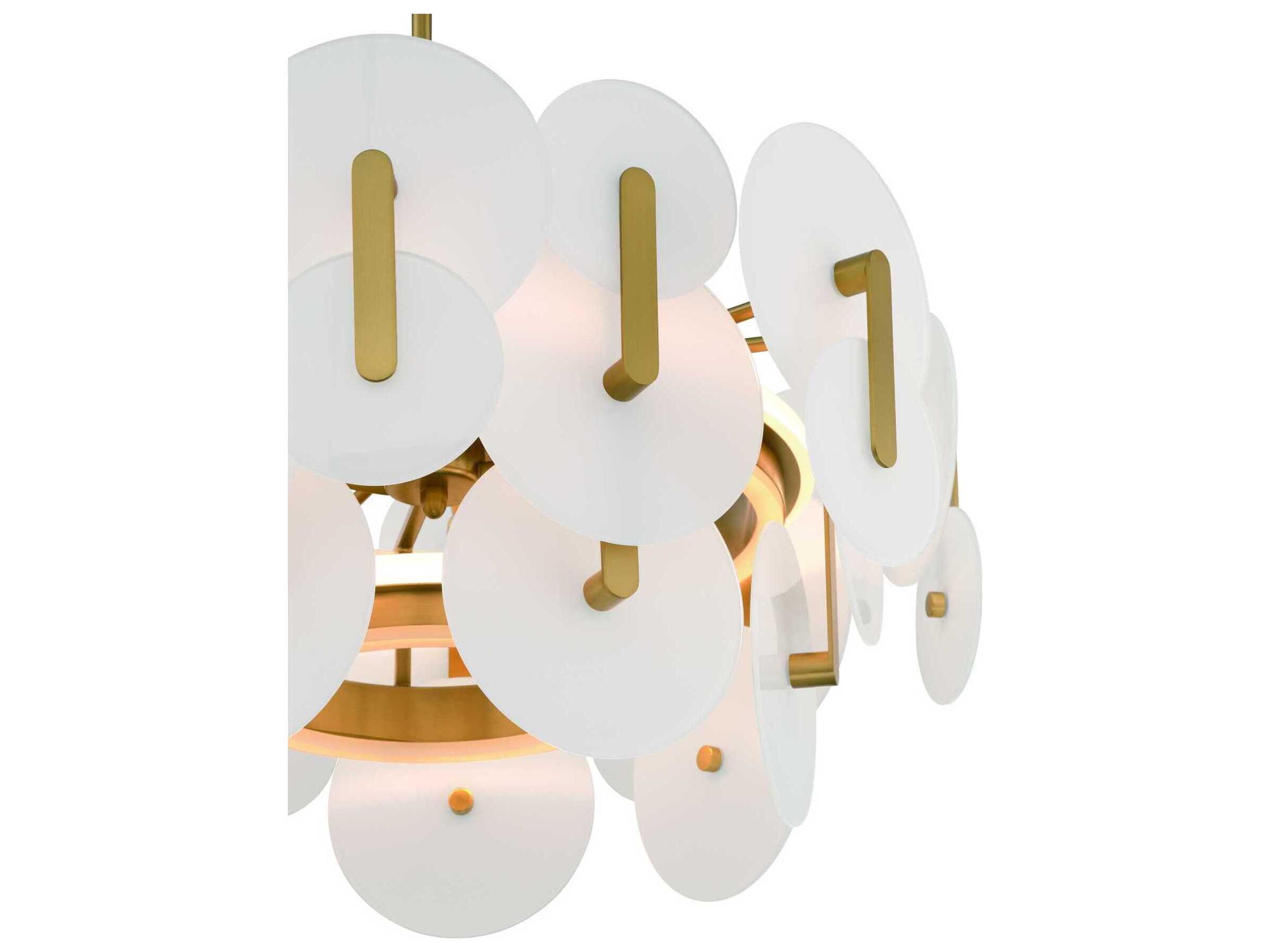 Eurofase Nuvola 2-Light Gold Chandelier