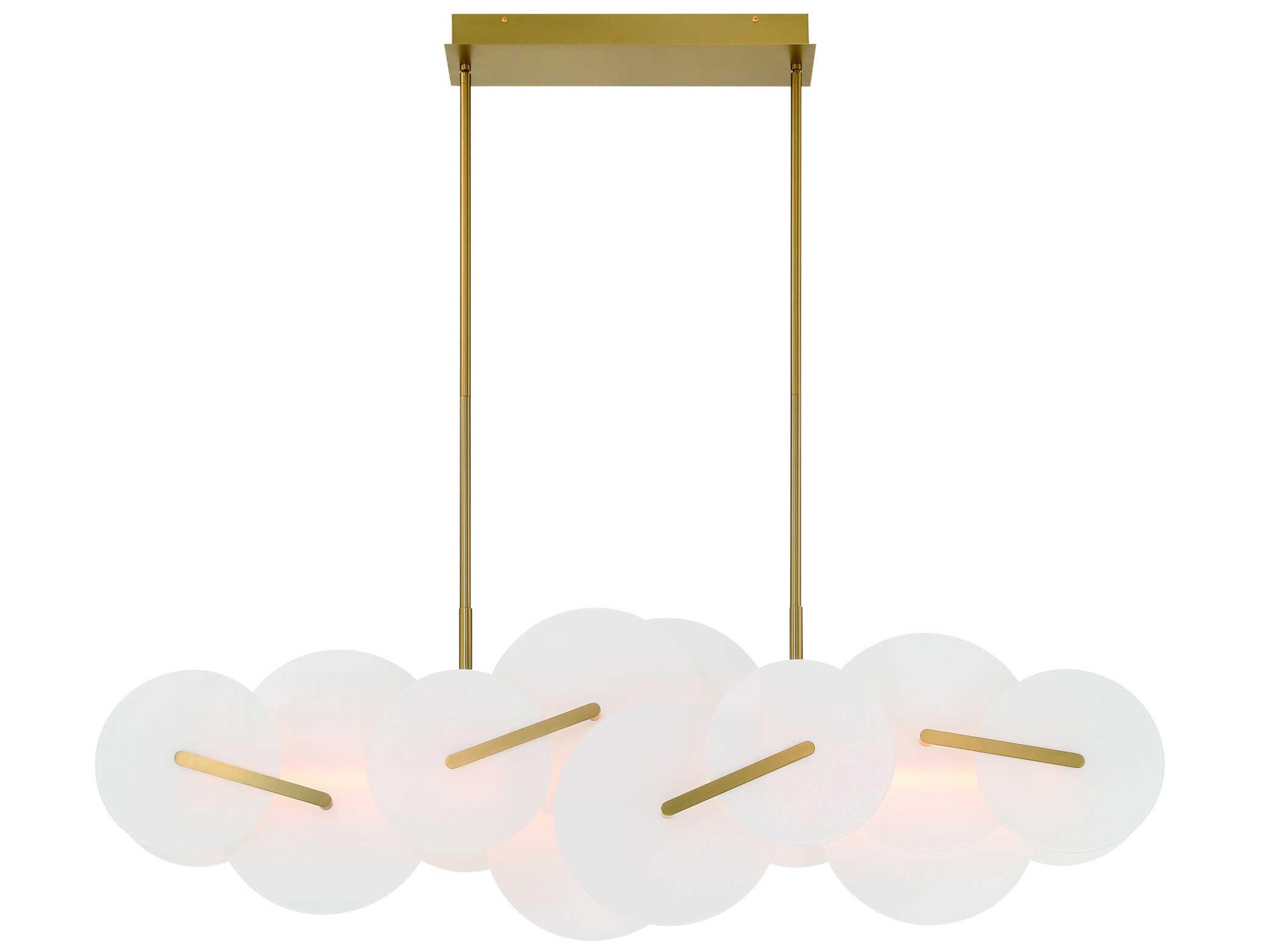 Eurofase Nuvola 2-Light Gold Island Pendant