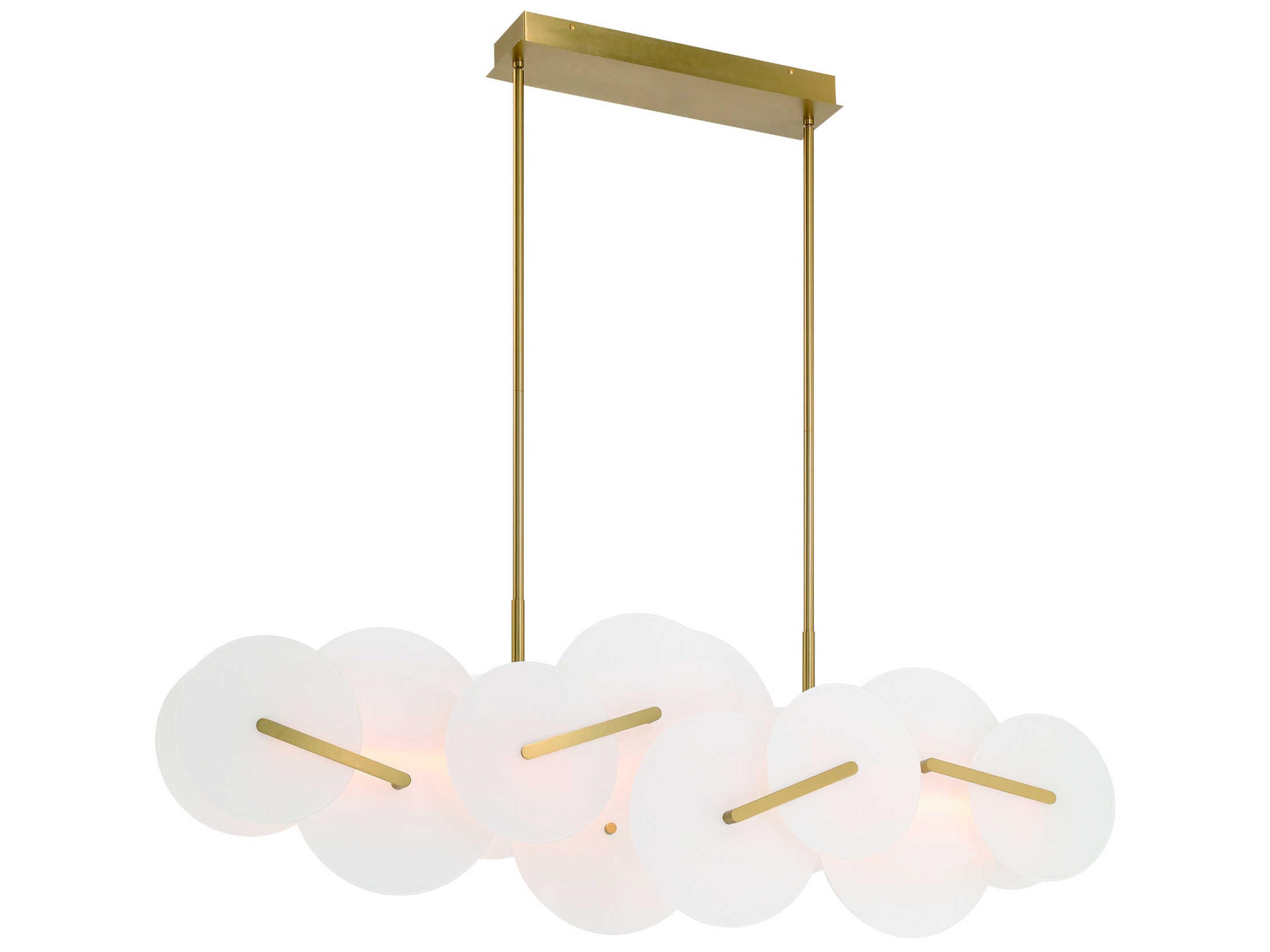 Eurofase Nuvola 2-Light Gold Island Pendant