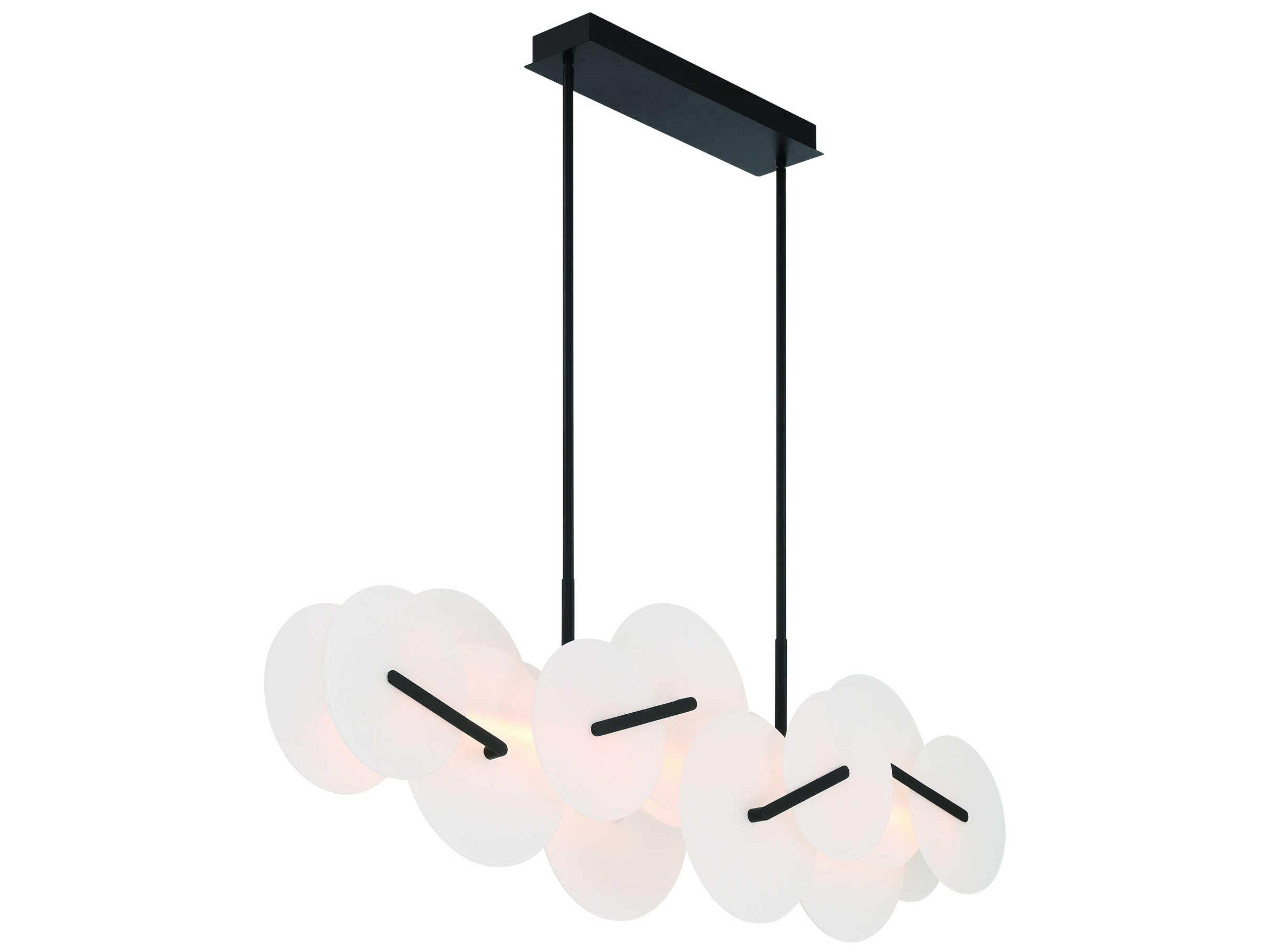 Eurofase Nuvola 2-Light Black Island Pendant