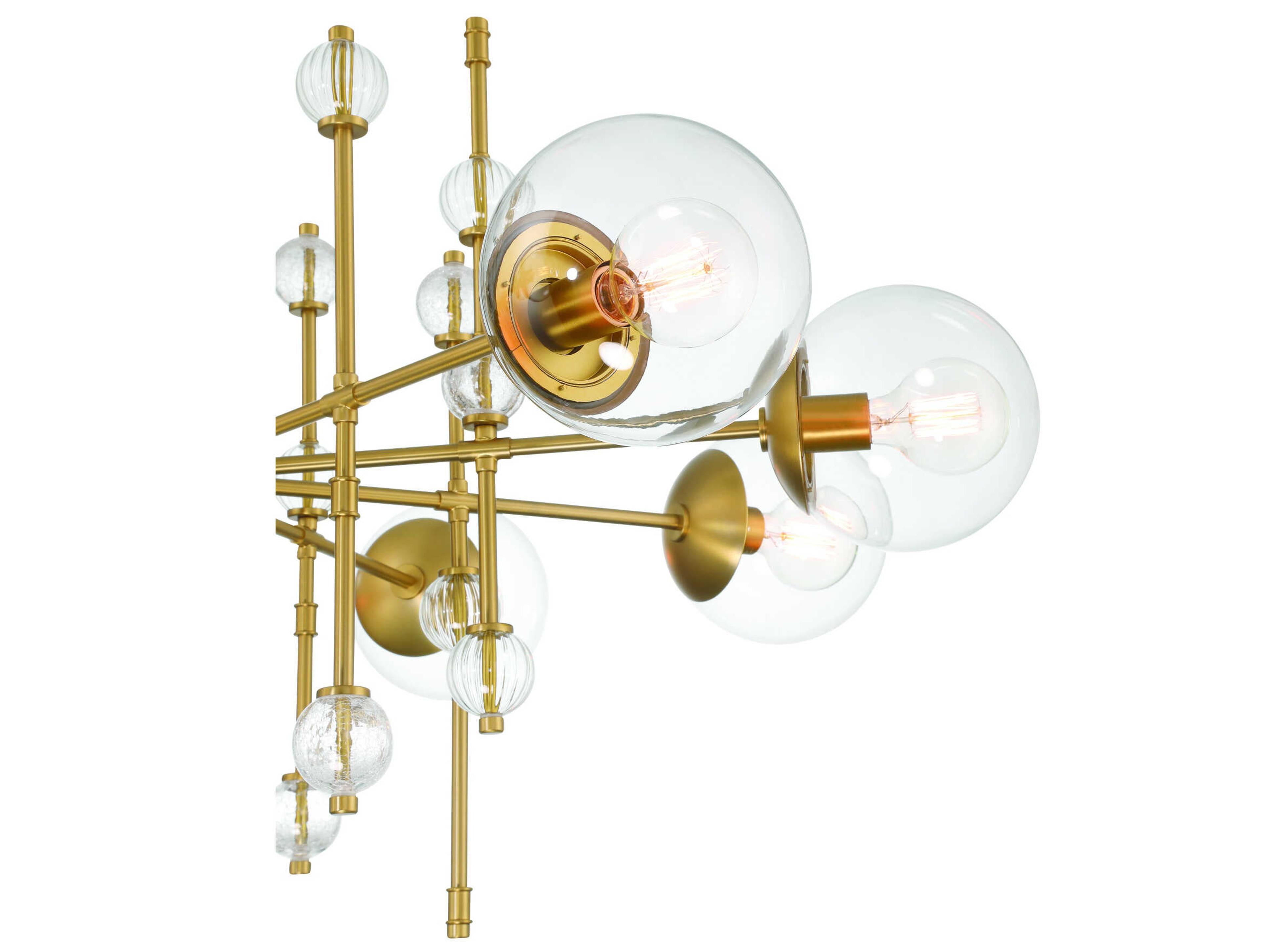 Eurofase Traiton 9-Light Gold Globe Chandelier