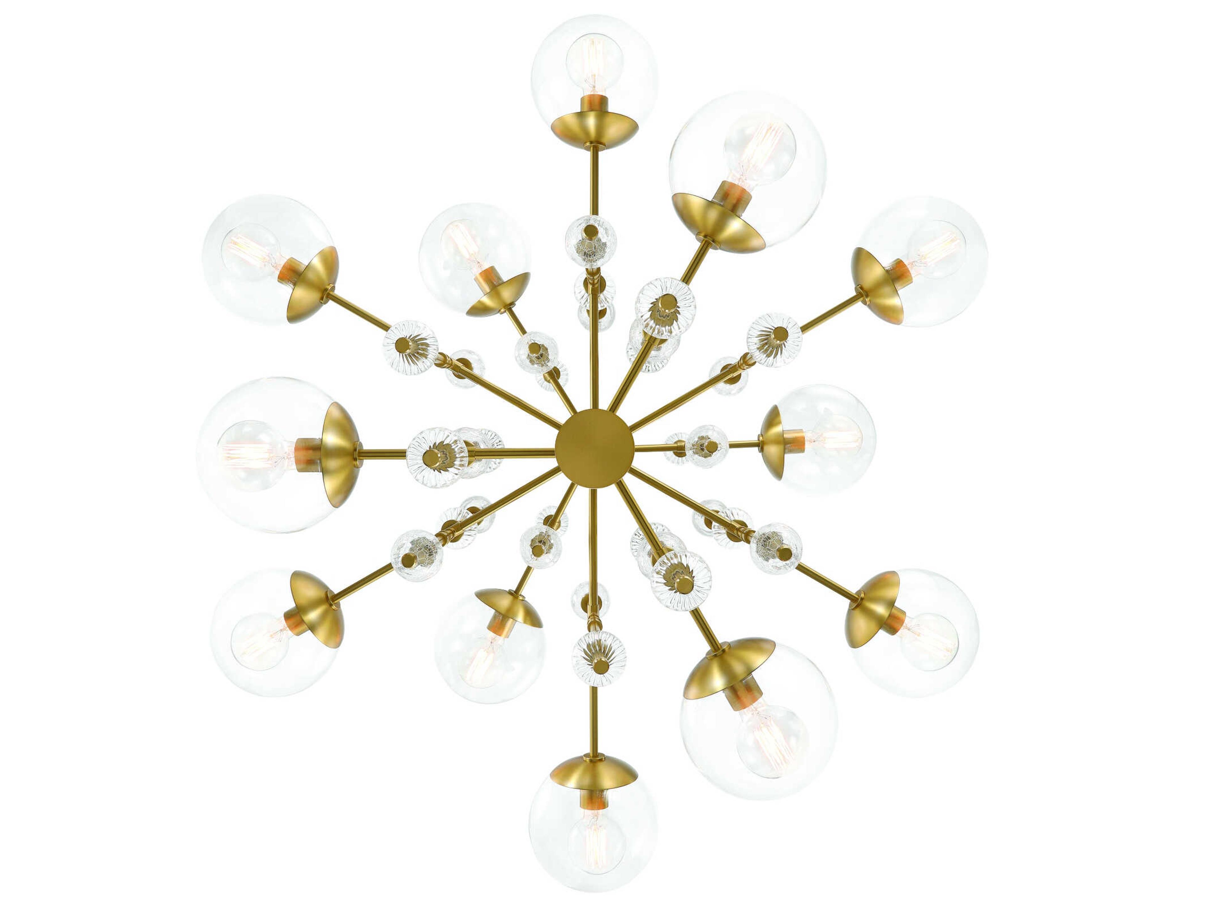 Eurofase Traiton 12-Light Gold Globe Chandelier