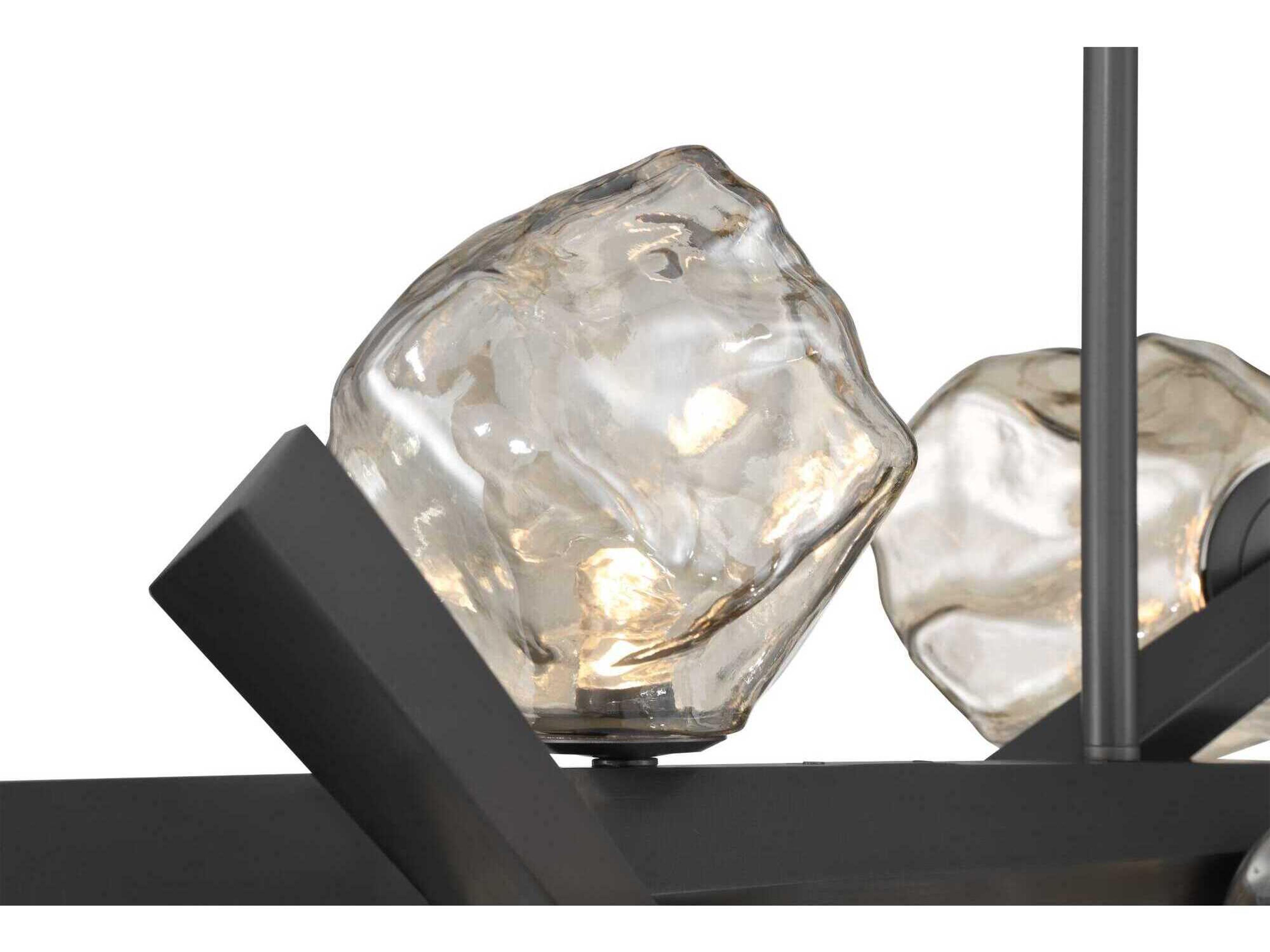 Eurofase Thorah 9-Light Graphite Black Island Pendant