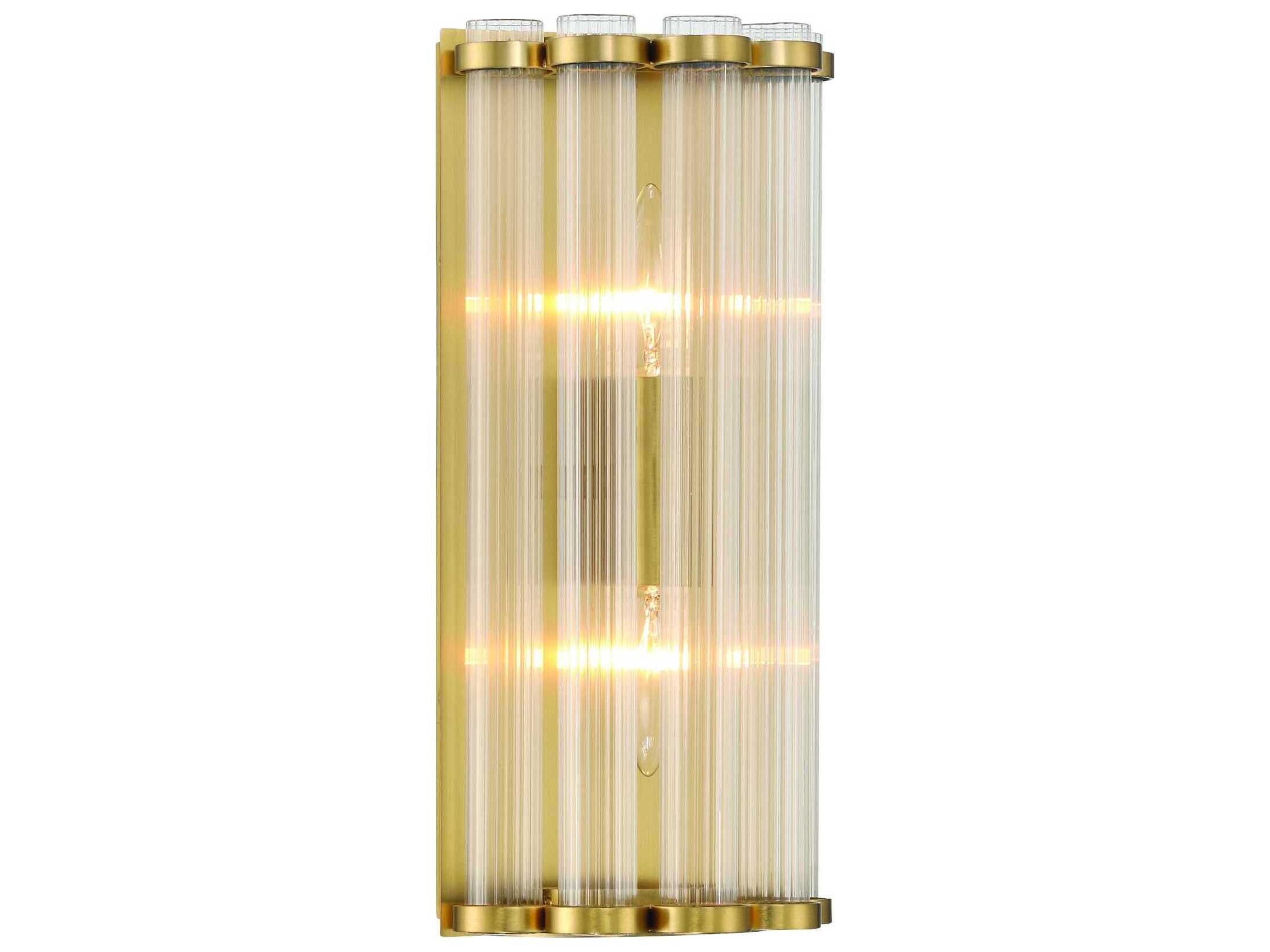 Eurofase Glasbury 2-Light Gold Wall Sconce