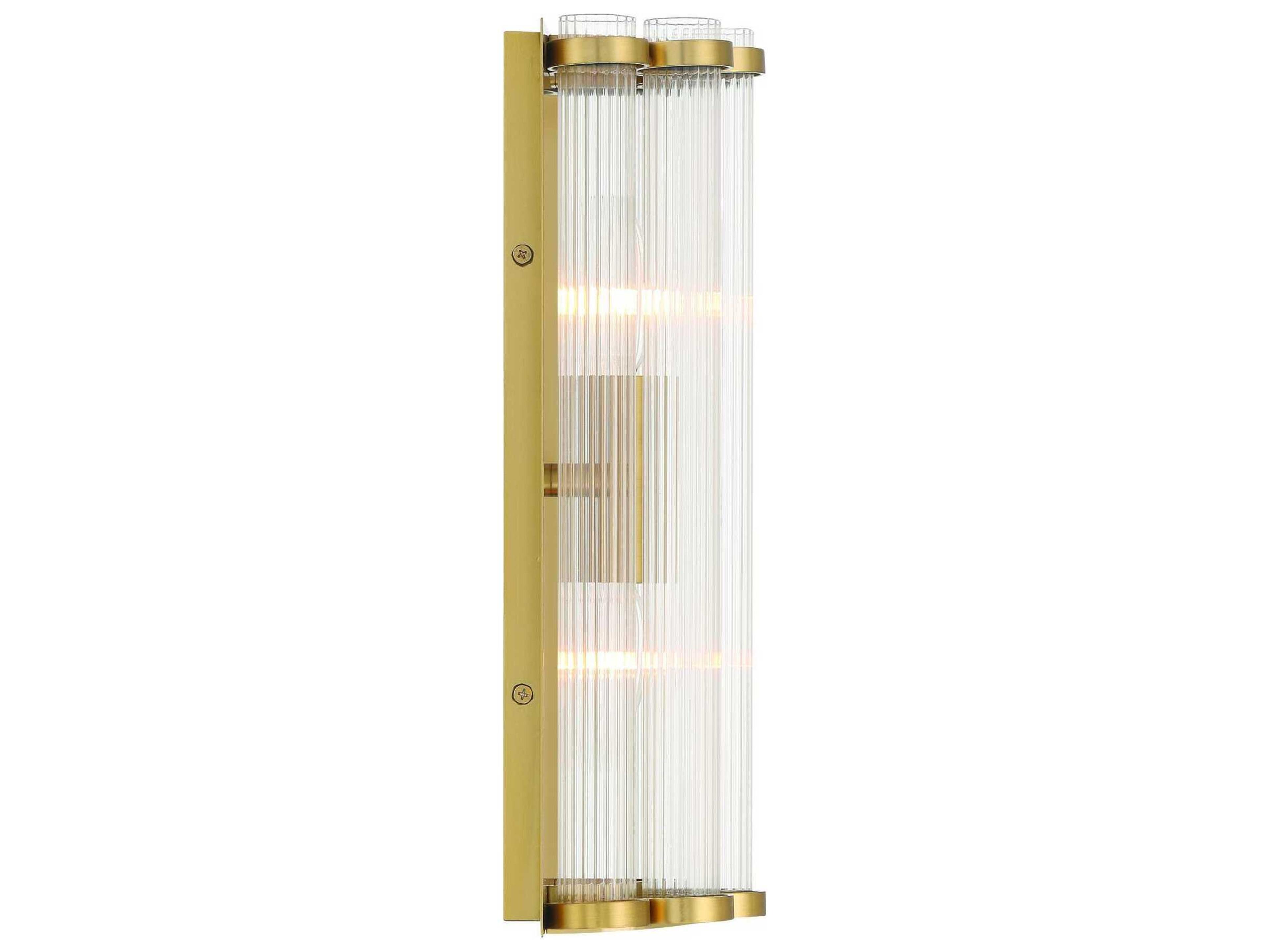 Eurofase Glasbury 2-Light Gold Wall Sconce