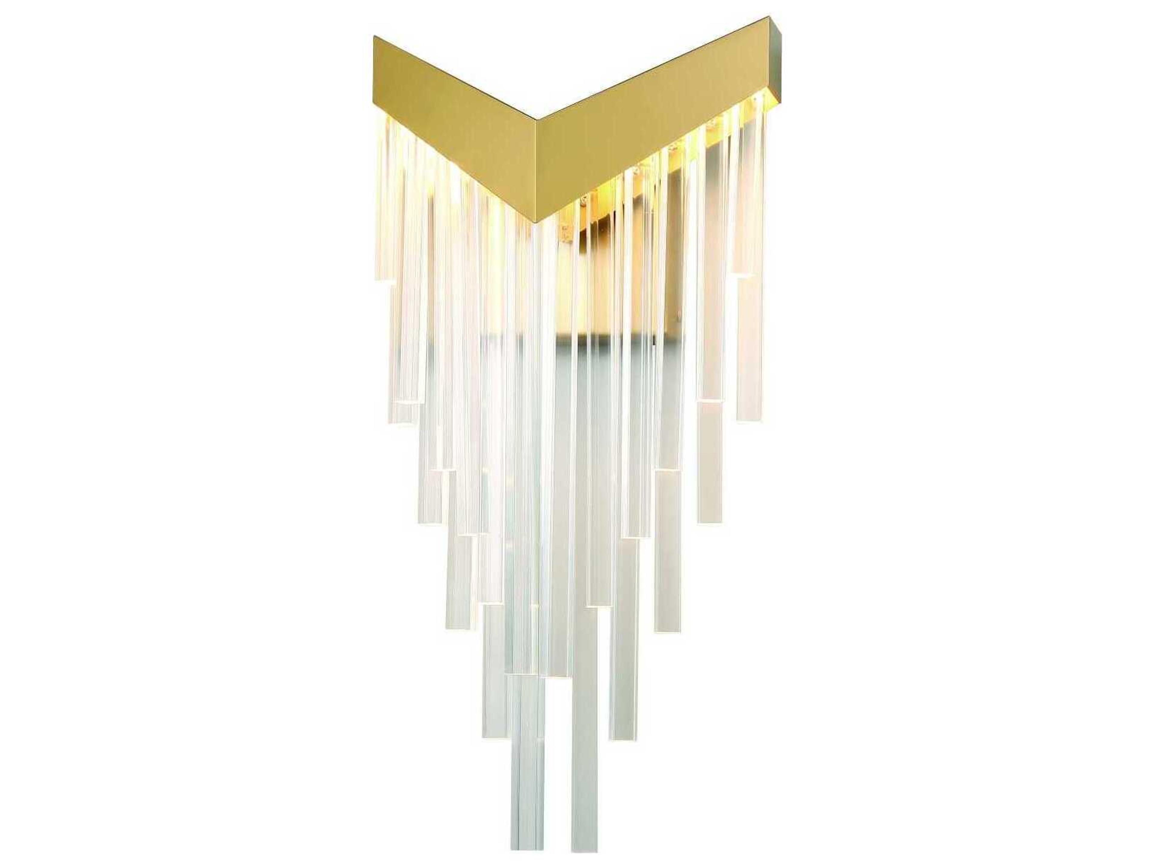 Eurofase Vivien 1-Light Gold Wall Sconce