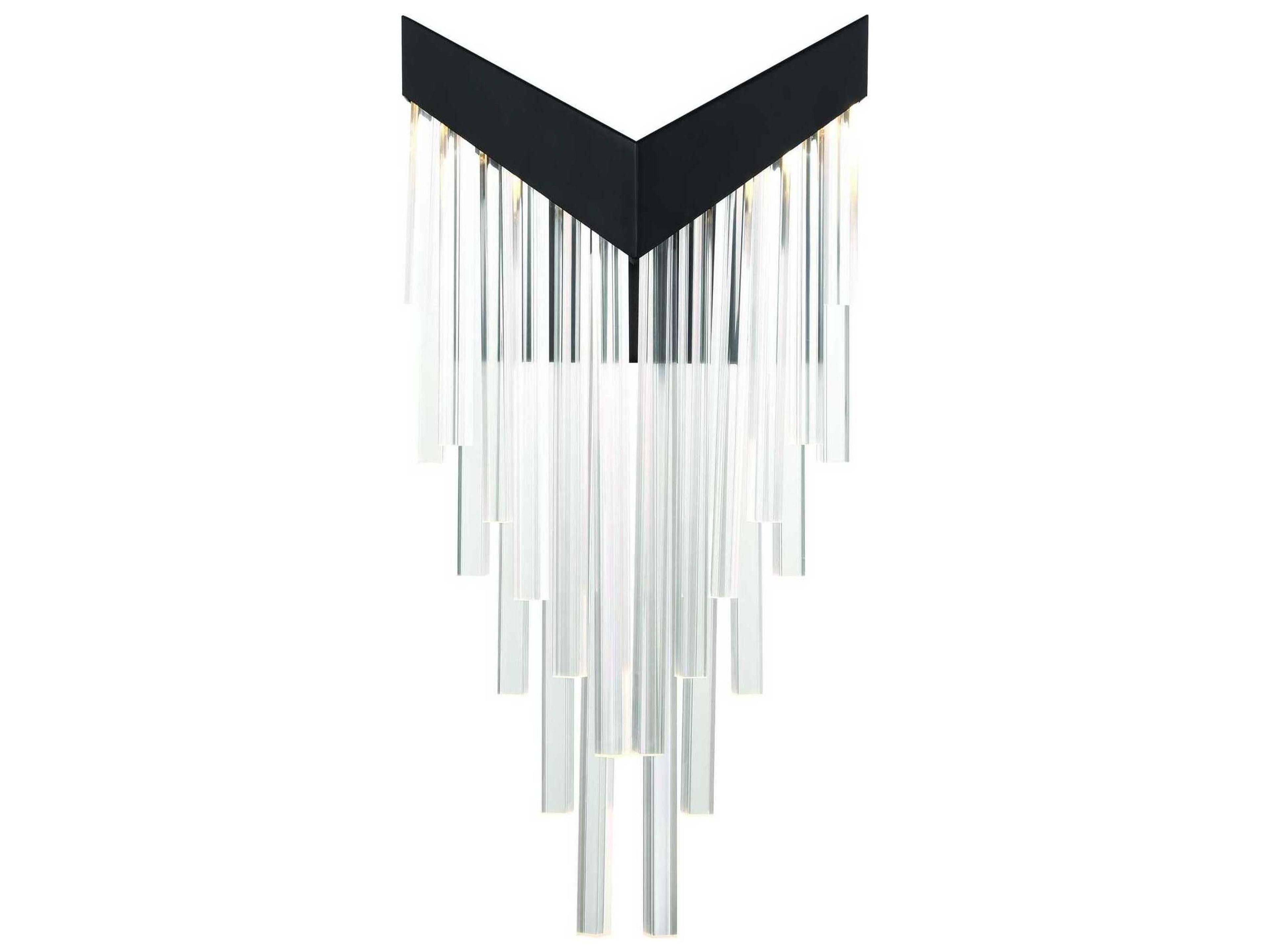 Vivien 1-Light Black Wall Sconce