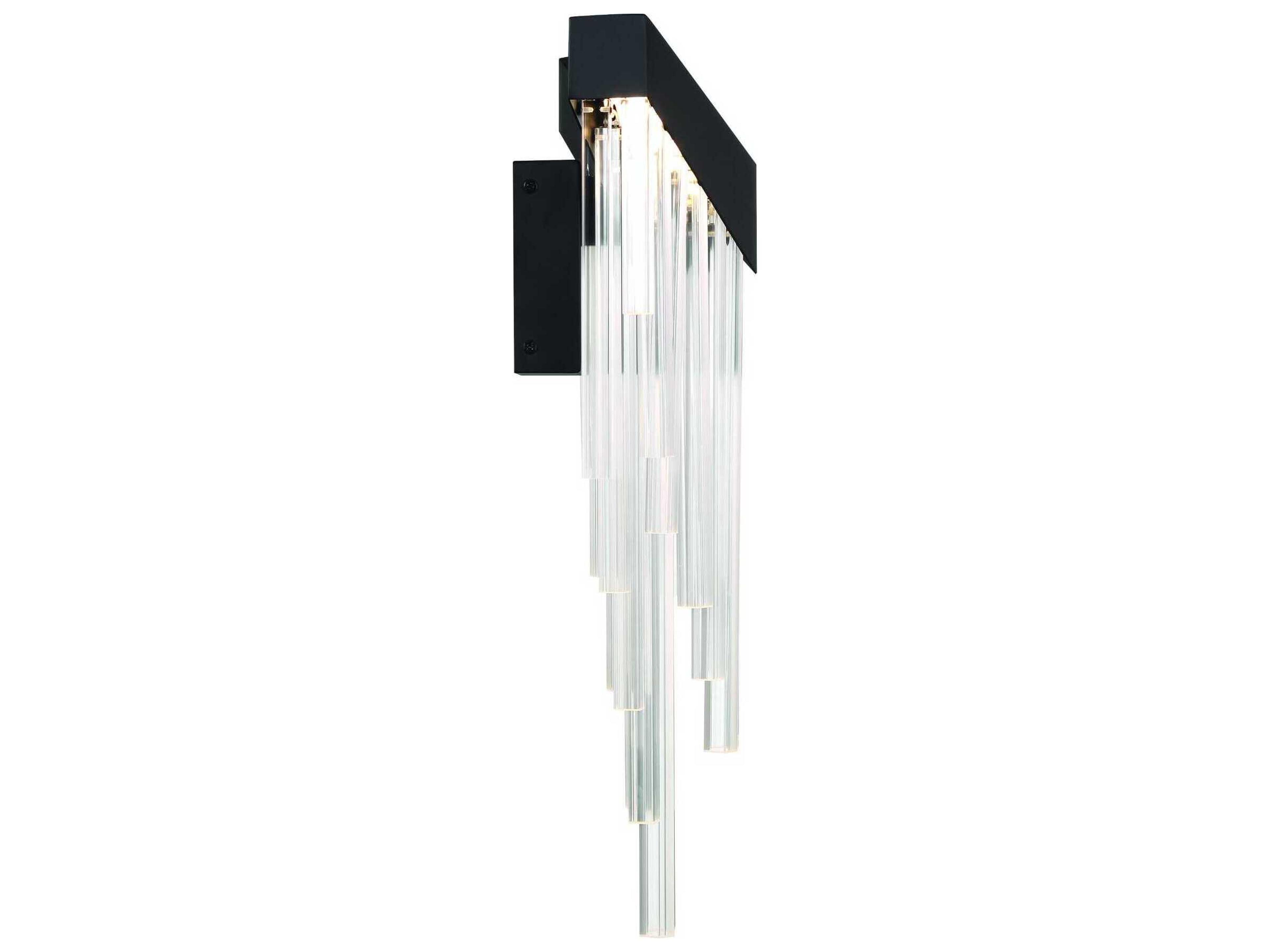 Eurofase Vivien 1-Light Black Wall Sconce