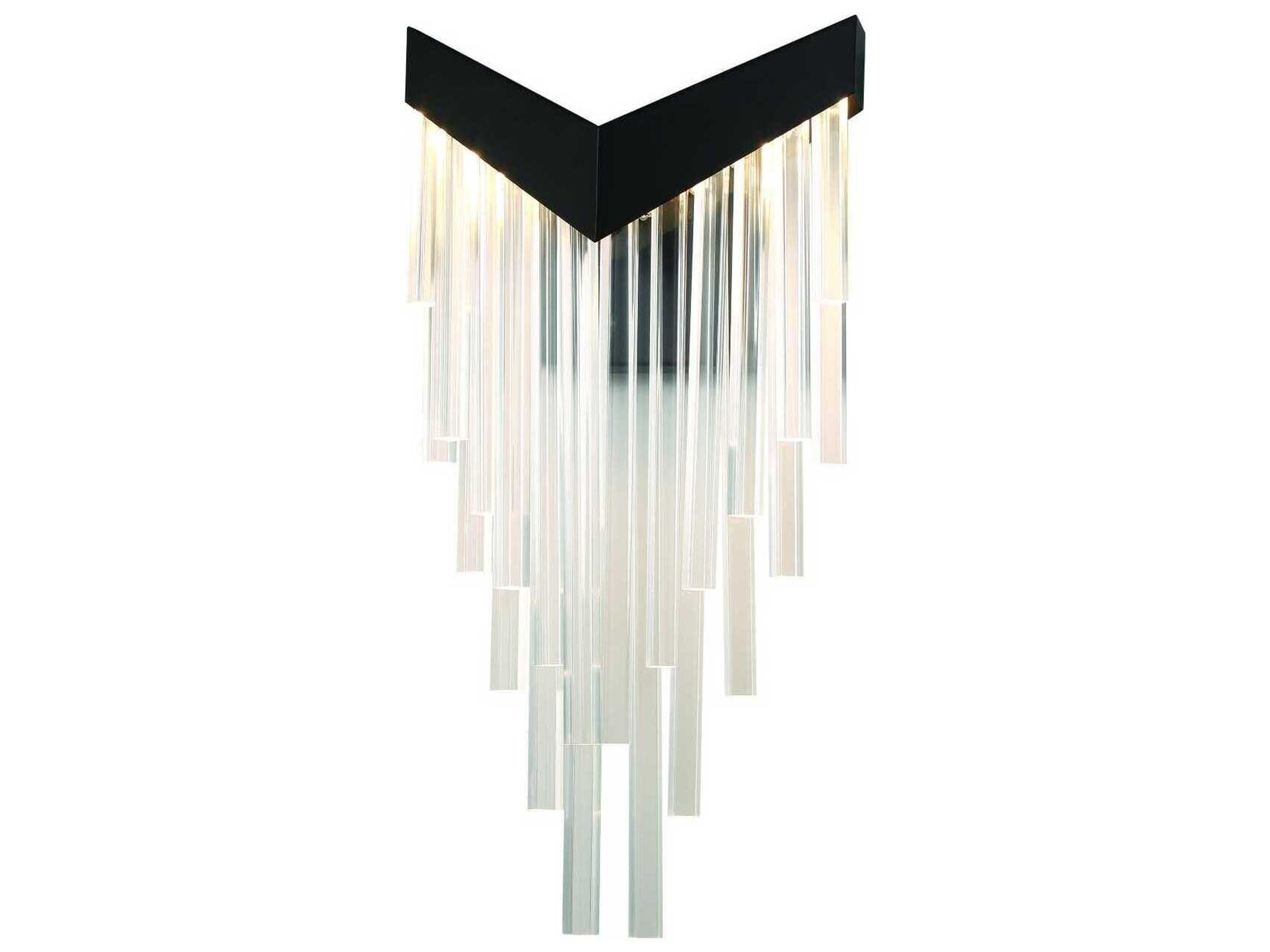Eurofase Vivien 1-Light Black Wall Sconce