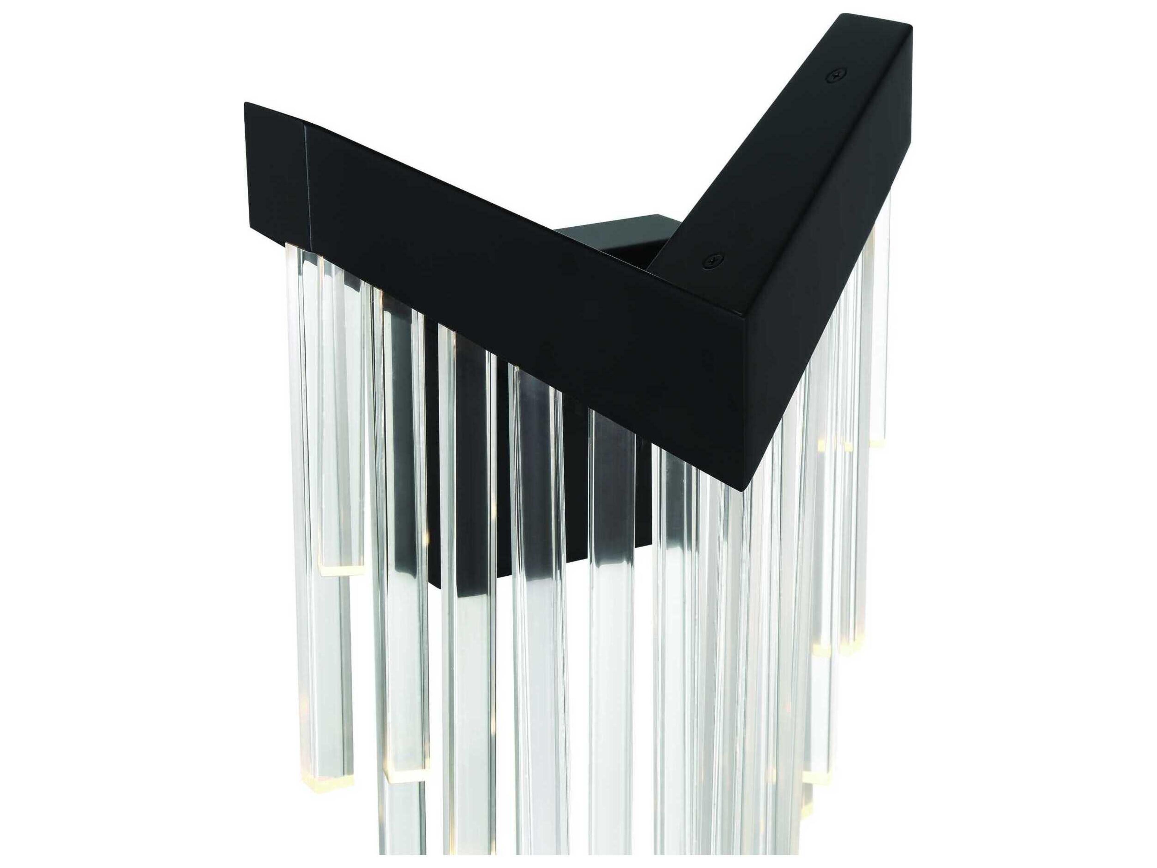 Eurofase Vivien 1-Light Black Wall Sconce