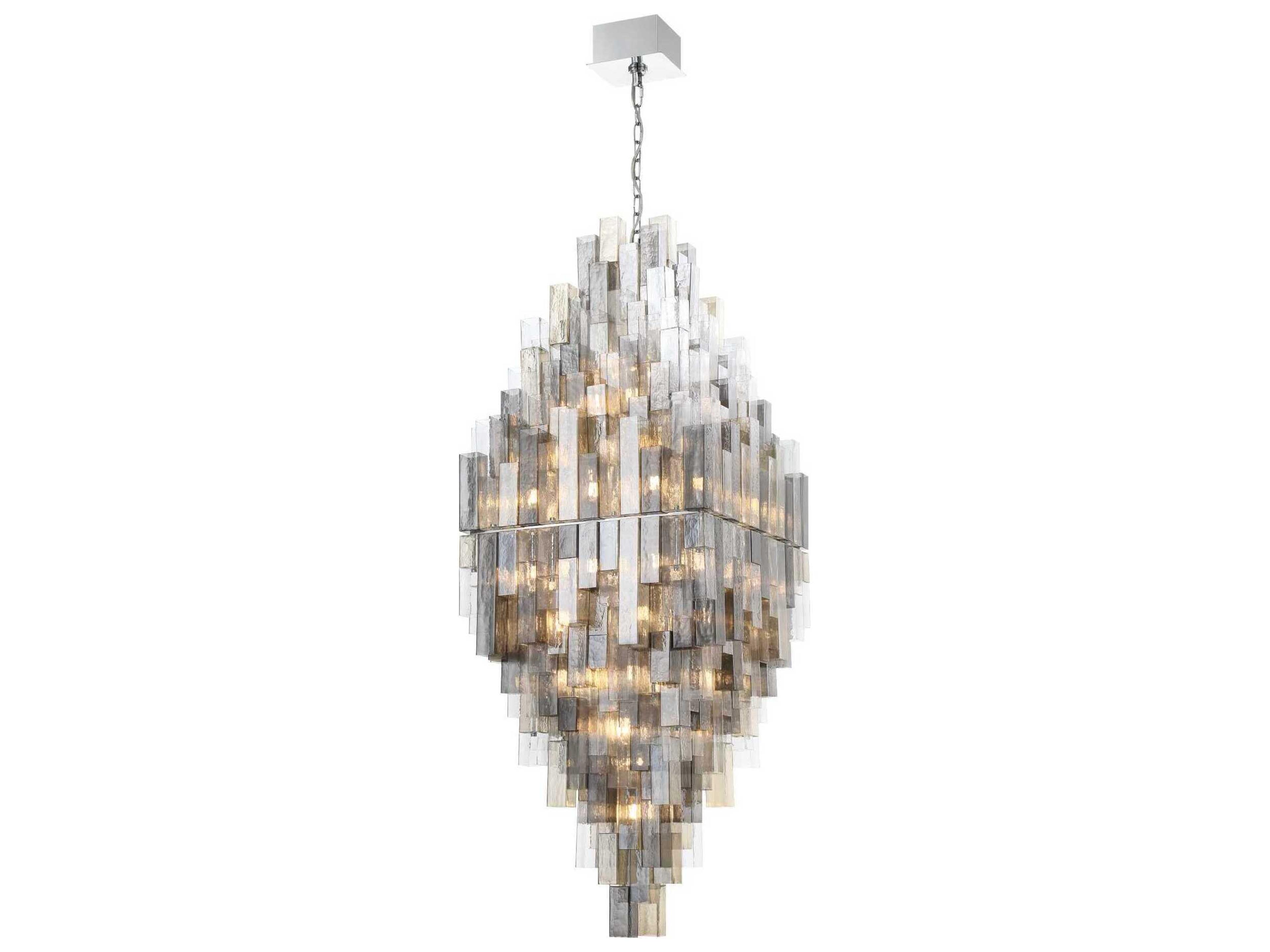Altesa 68-Light Chrome Geometric Chandelier
