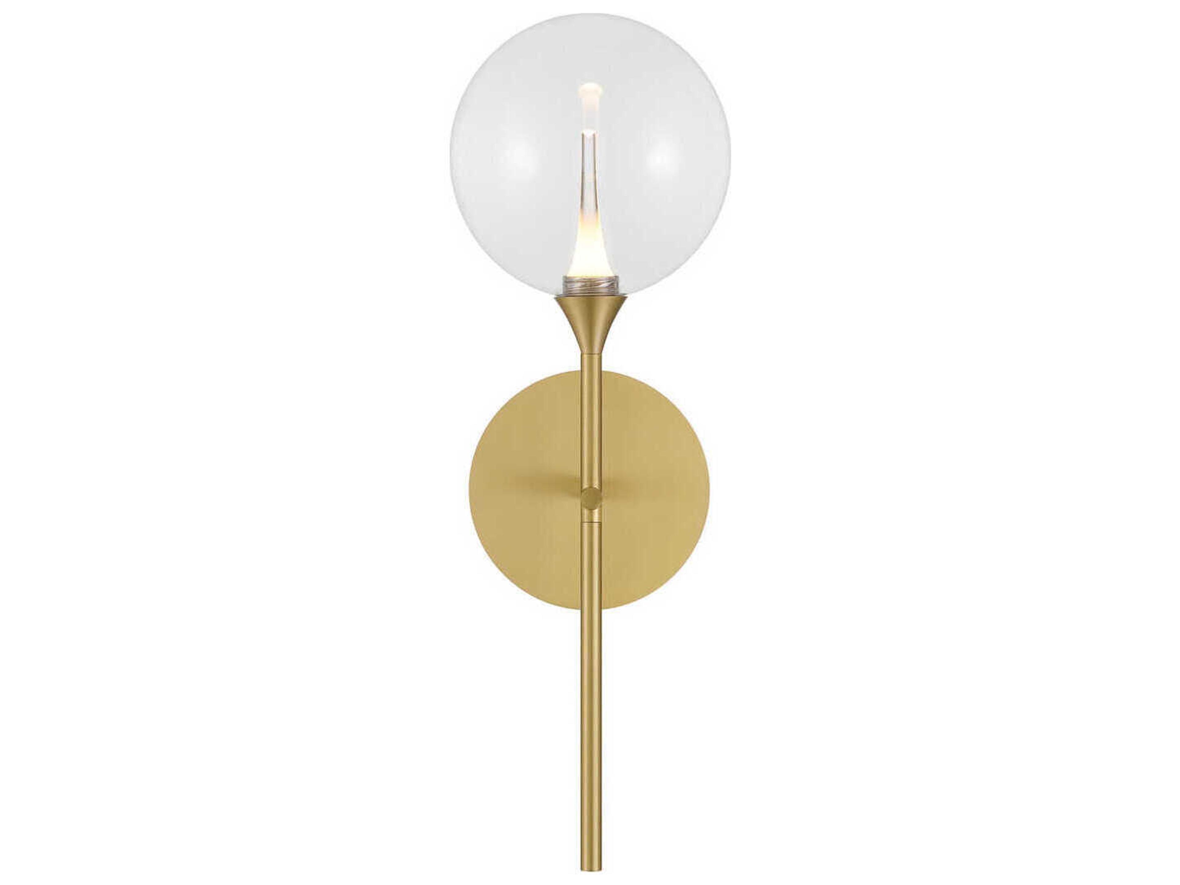 Iissa 1-Light Gold Wall Sconce