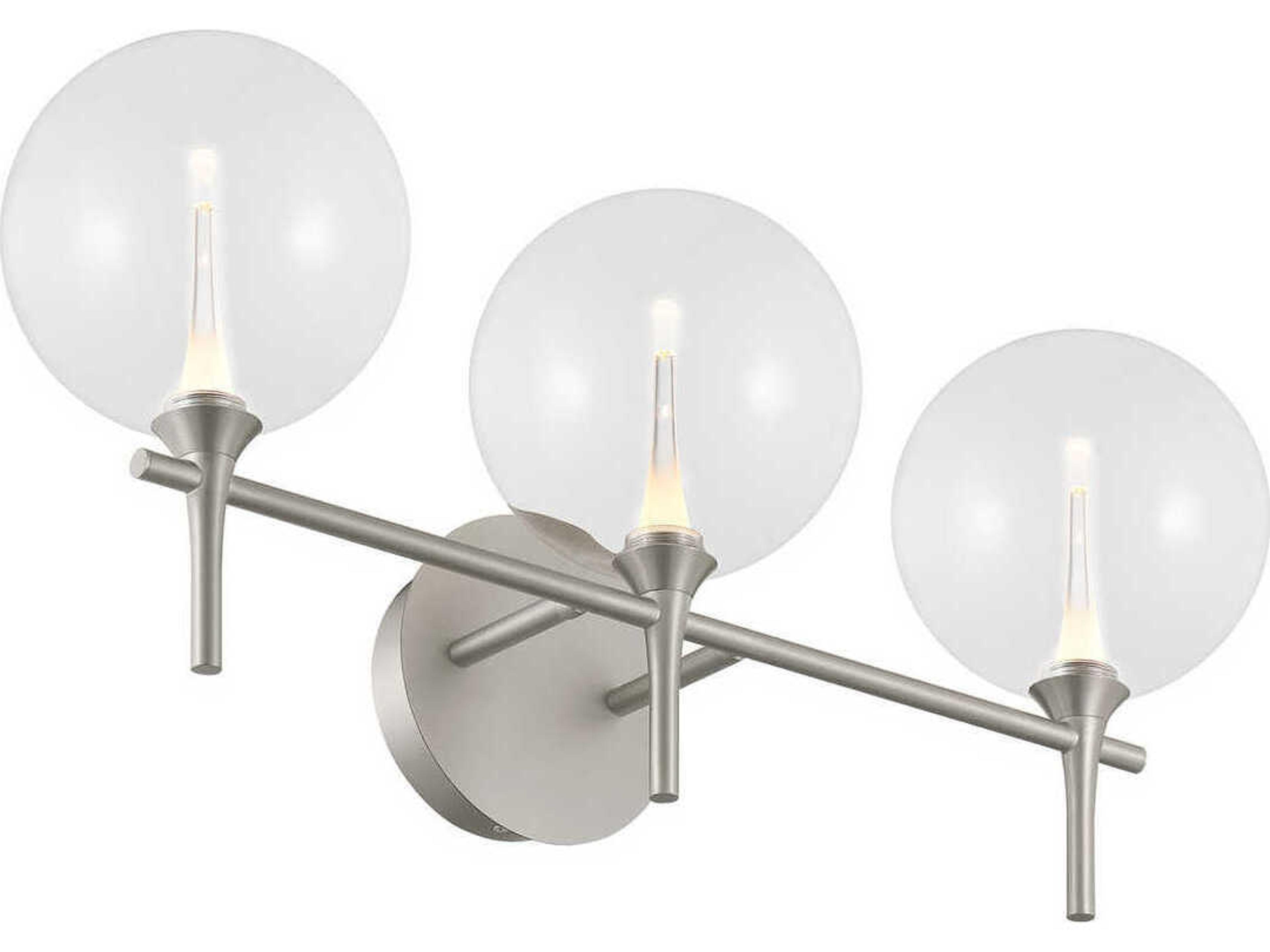 Eurofase Iissa 3-Light Nickel Vanity Light