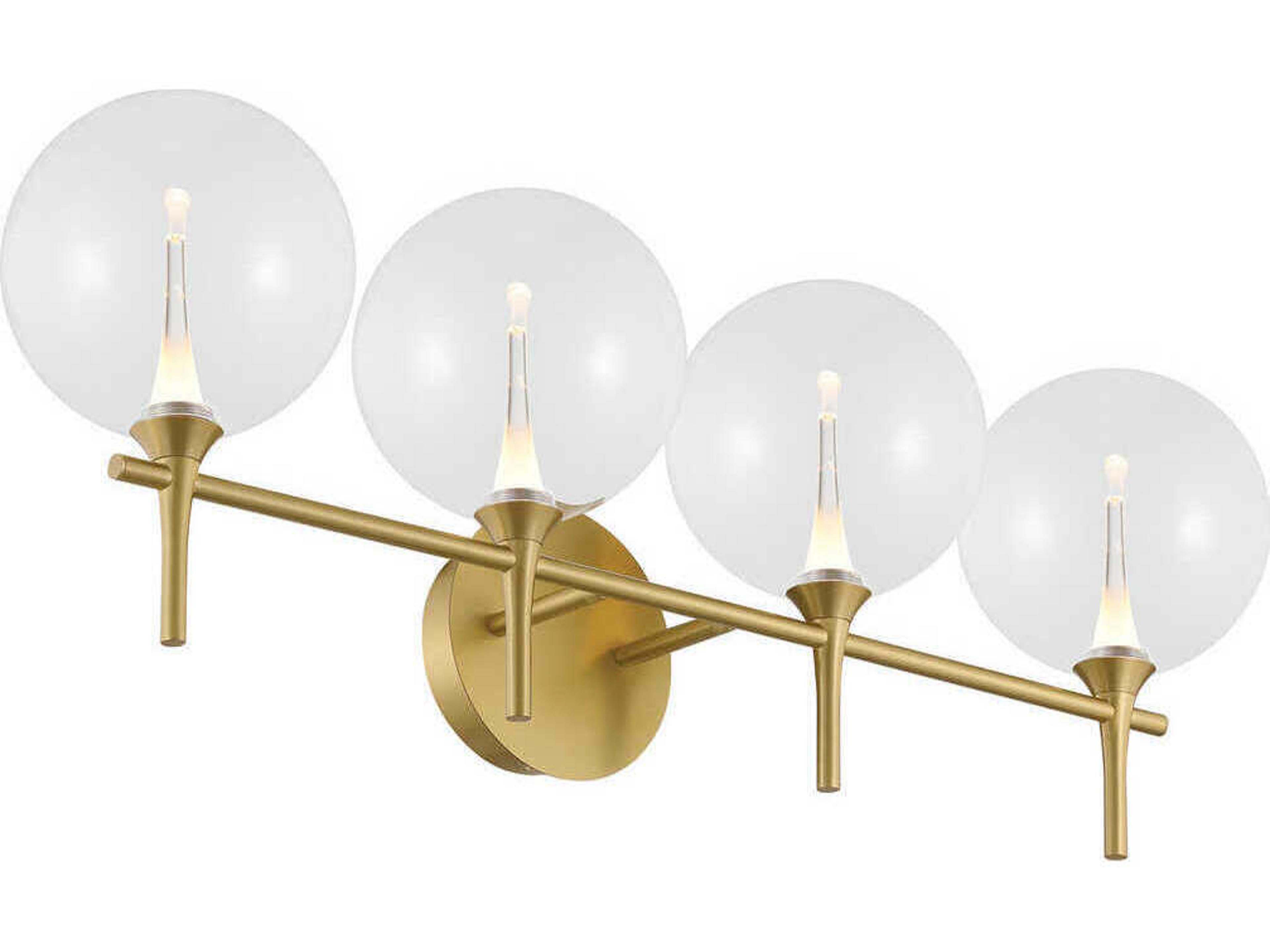 Eurofase Iissa 4-Light Gold Vanity Light