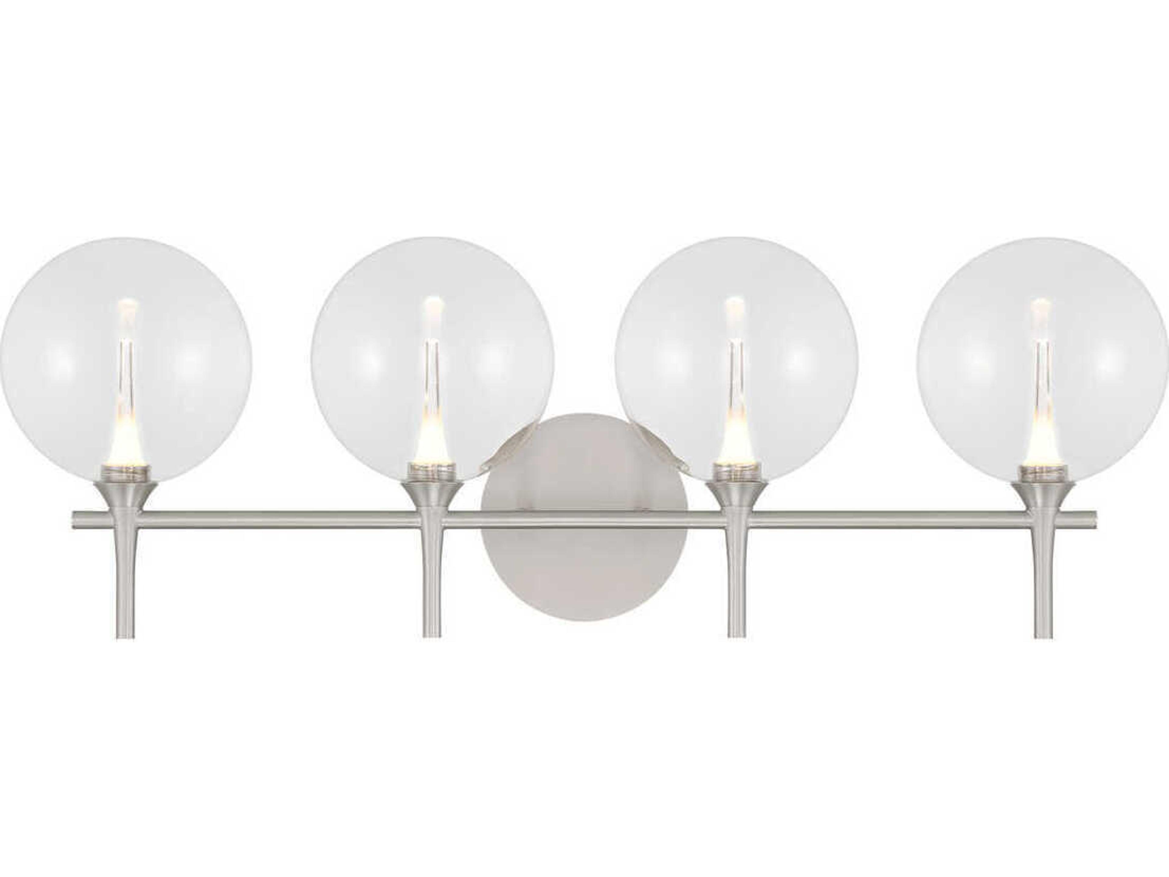 Iissa 4-Light Nickel Vanity Light