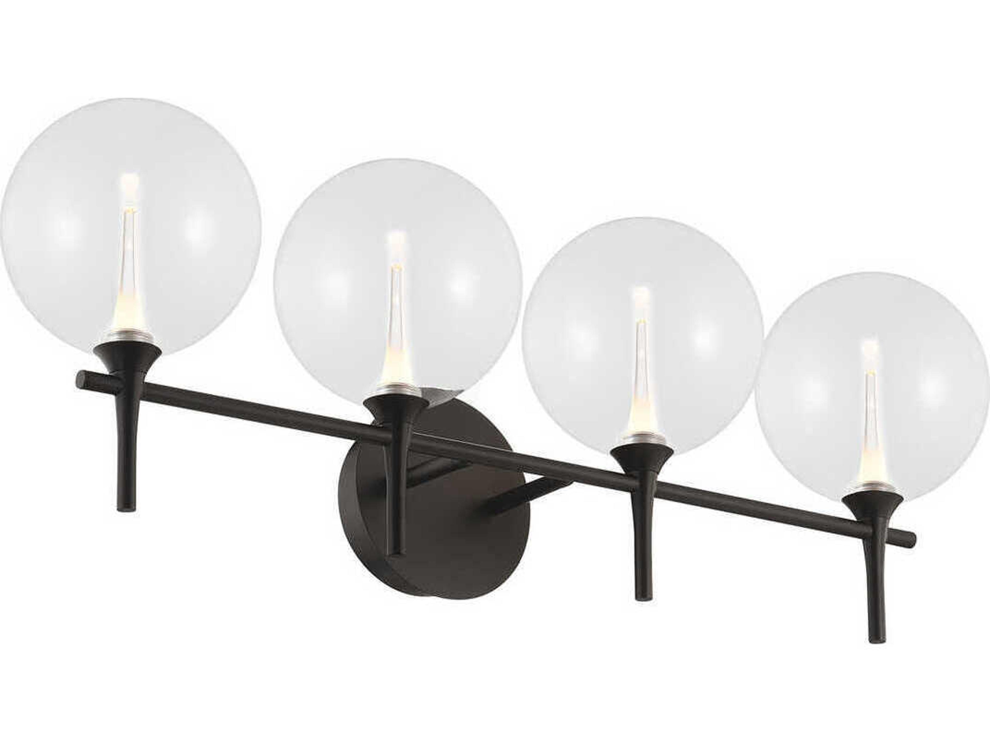 Eurofase Iissa 4-Light Black Vanity Light