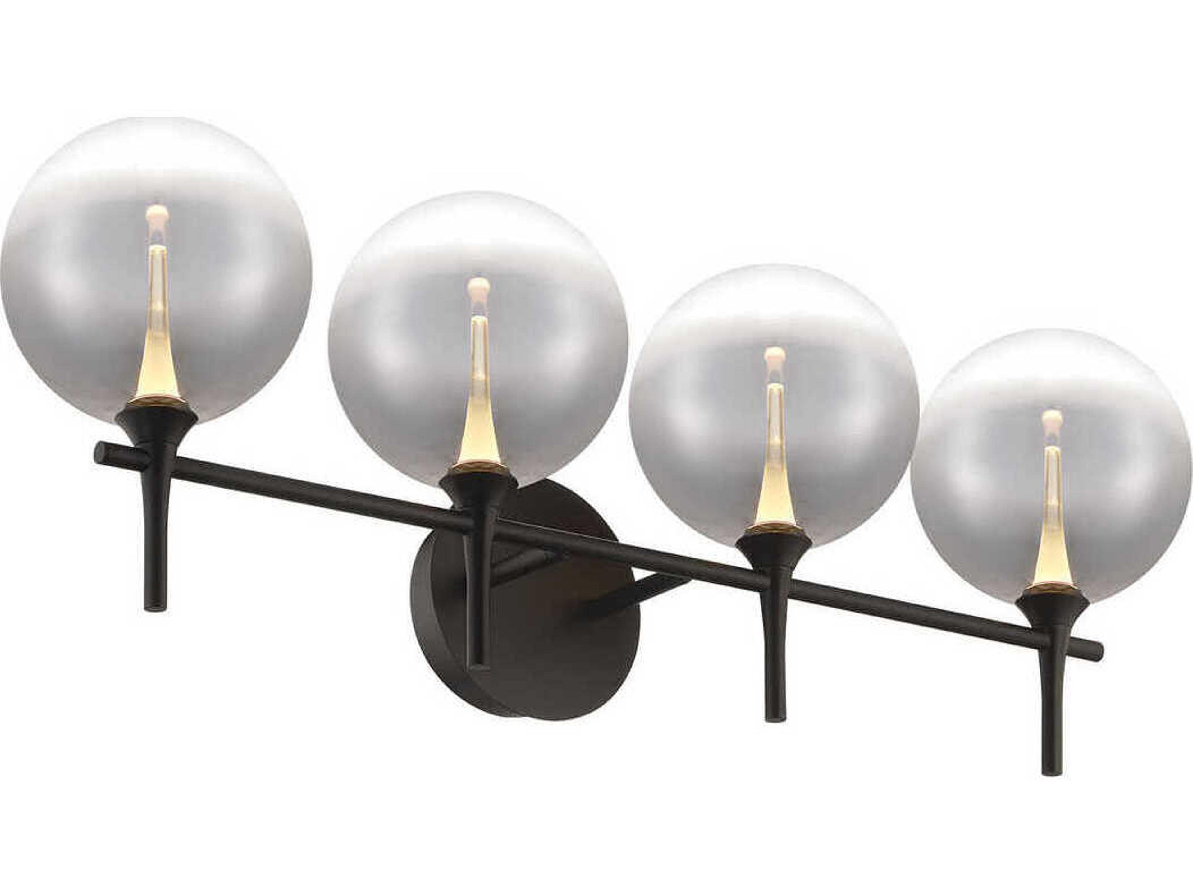 Eurofase Iissa 4-Light Black Vanity Light